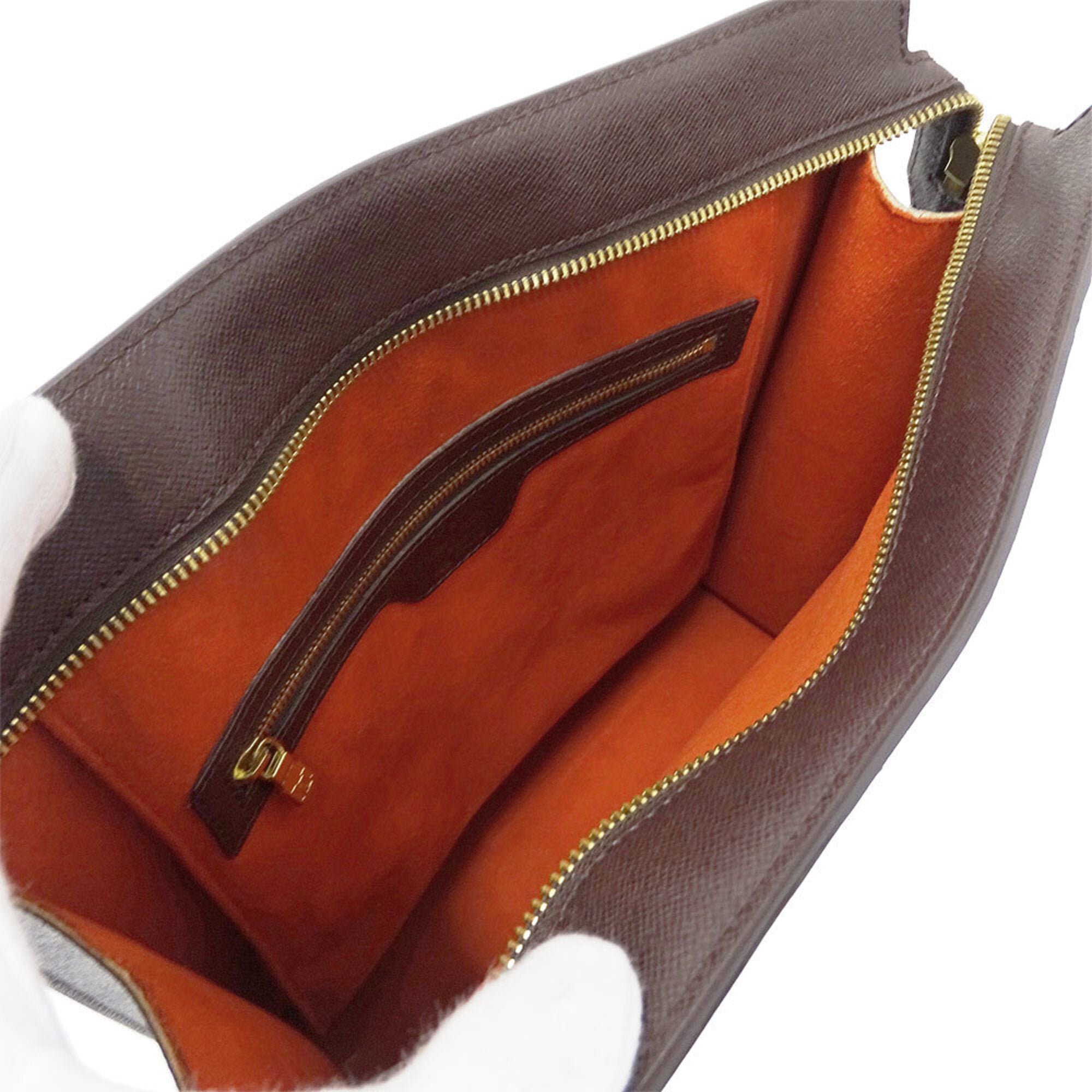 Louis Vuitton Brown Damier Canvas Handbag Tote Bag (Pre-Owned)