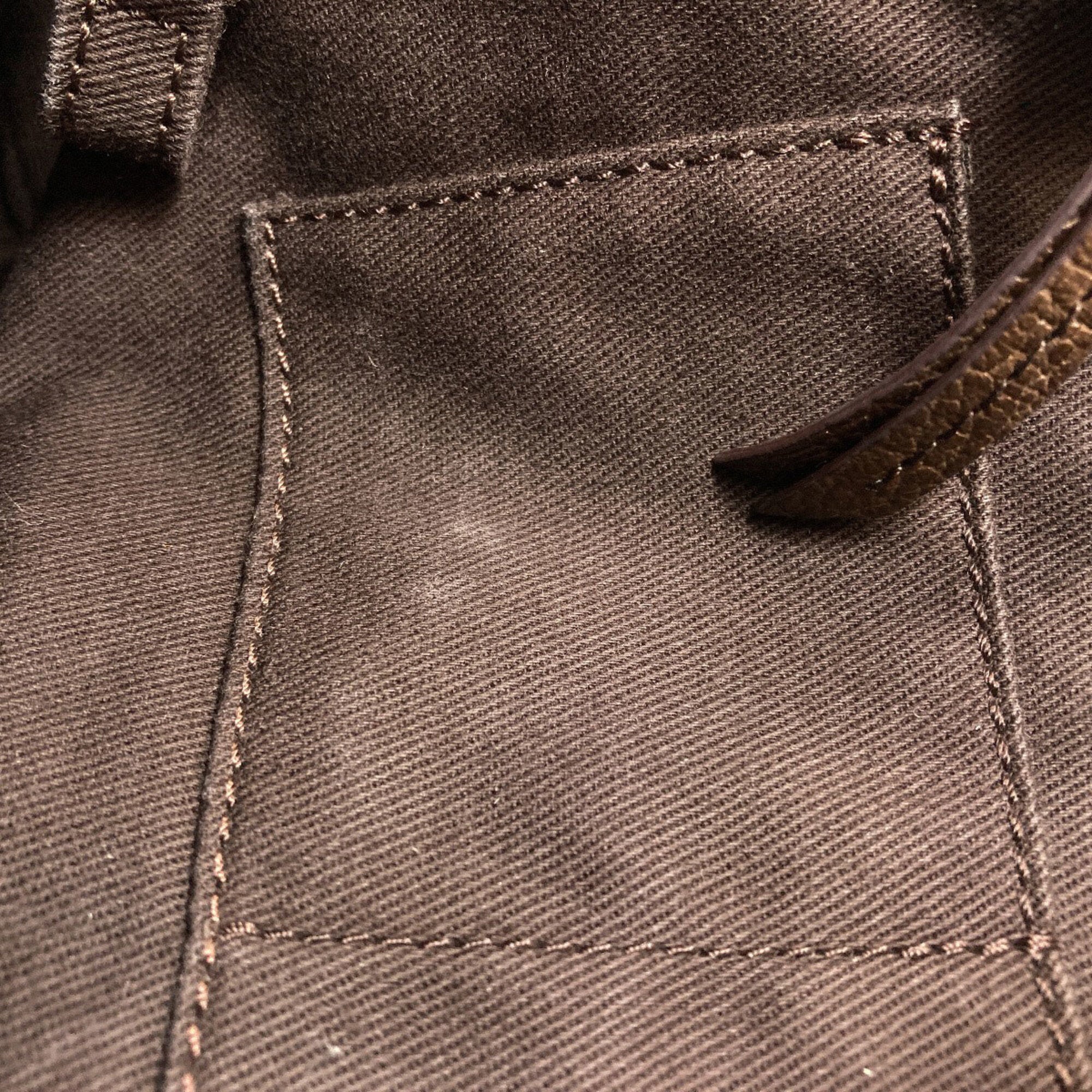 Celine Brown Canvas Handbag (Pre-Owned)