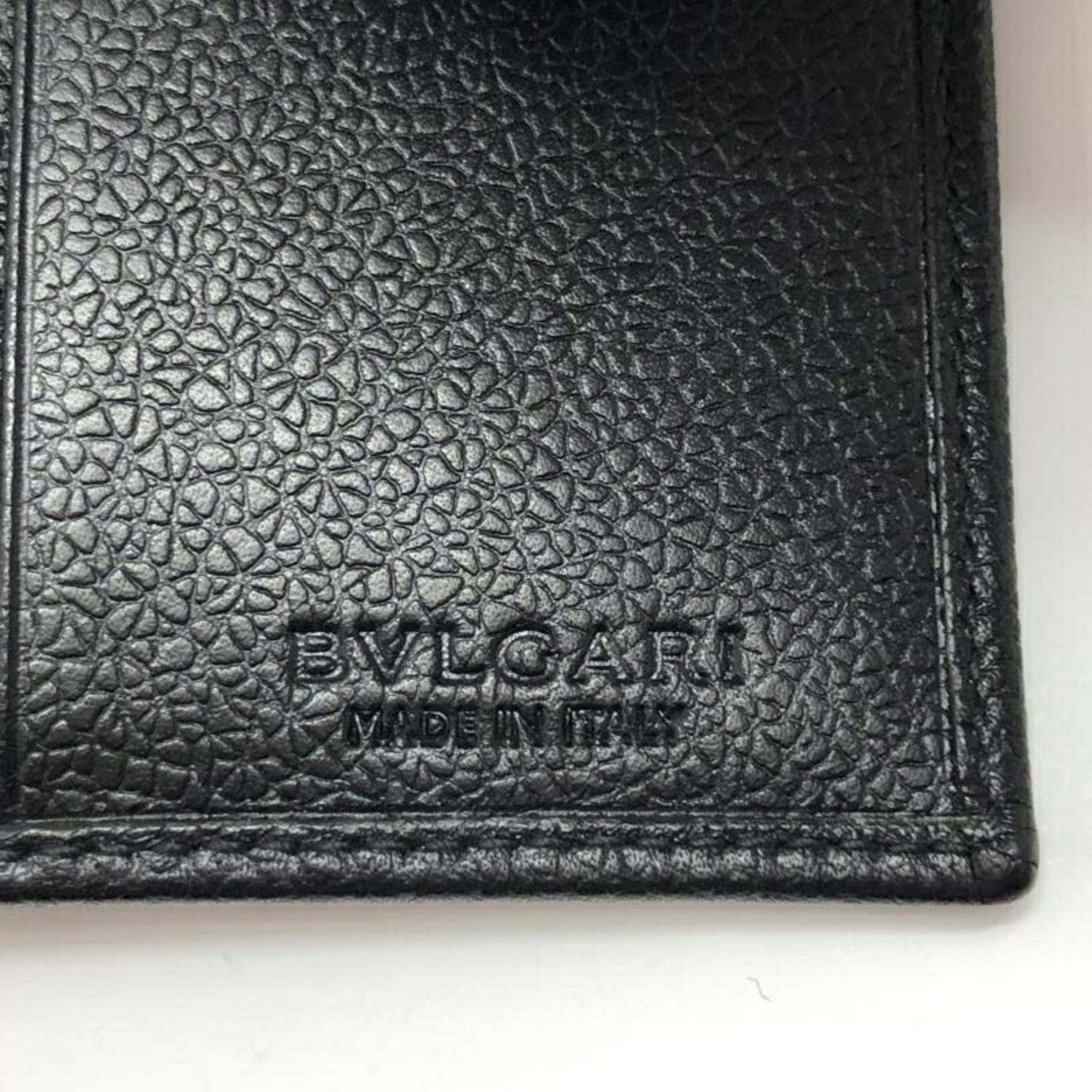 Bvlgari Black Leather Wallet (Bi-Fold) (Pre-Owned)