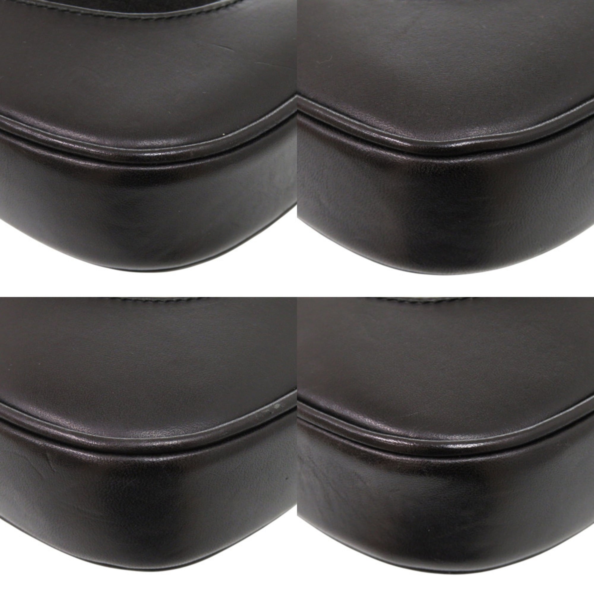 Gucci Black Suede Leather Handbag (Pre-Owned)
