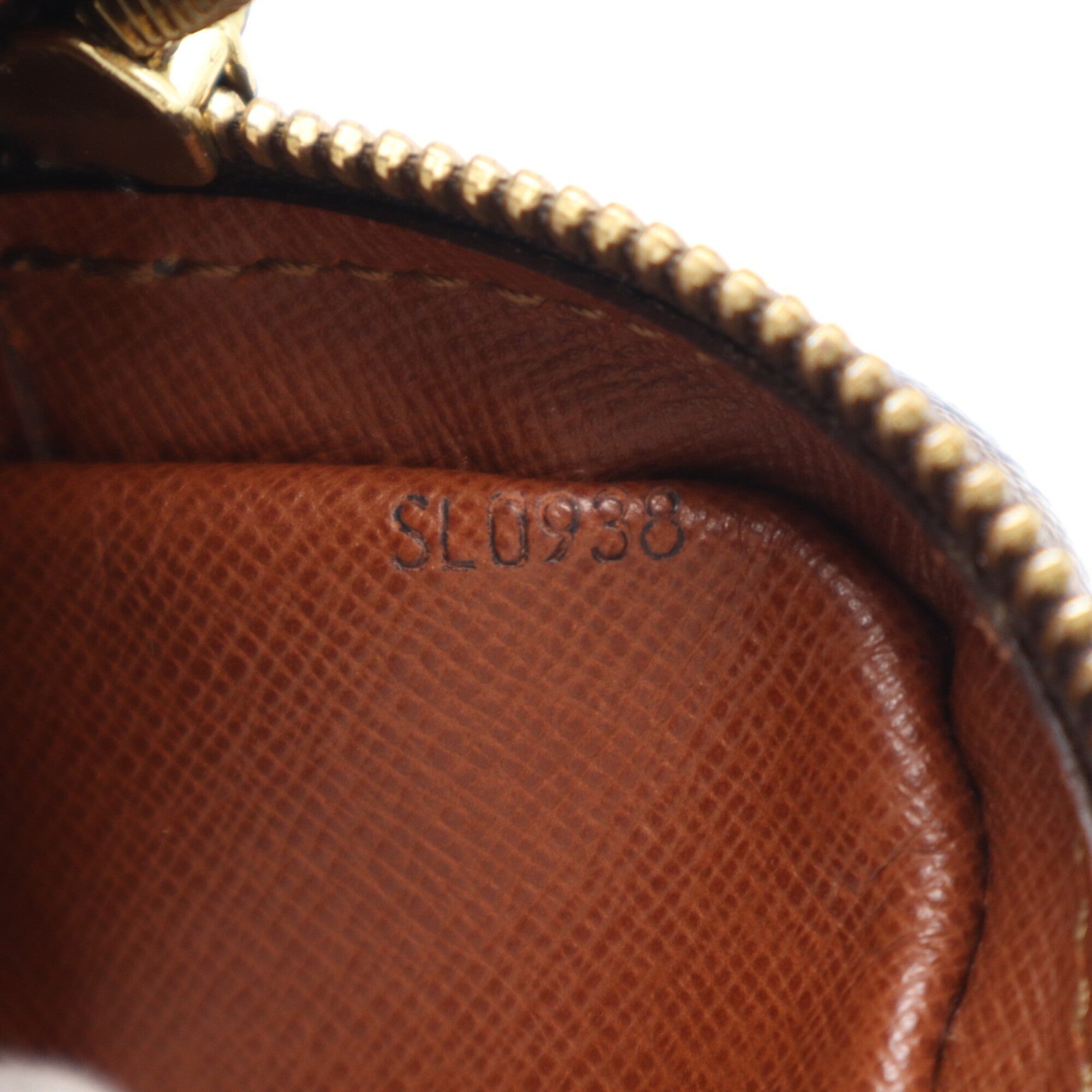 Louis Vuitton Monogram Beige Brown Coated Canvas Leather Pochette Shoulder Bag (Pre-Owned)