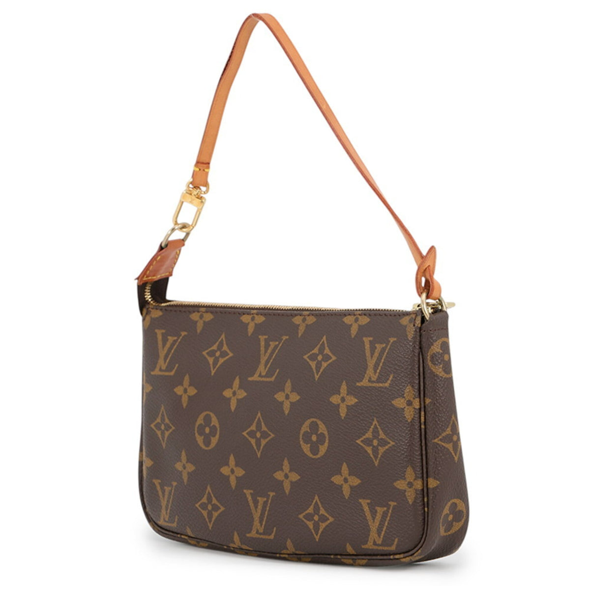 Louis Vuitton Monogram Brown Monogram Handbag Pochette (Pre-Owned)