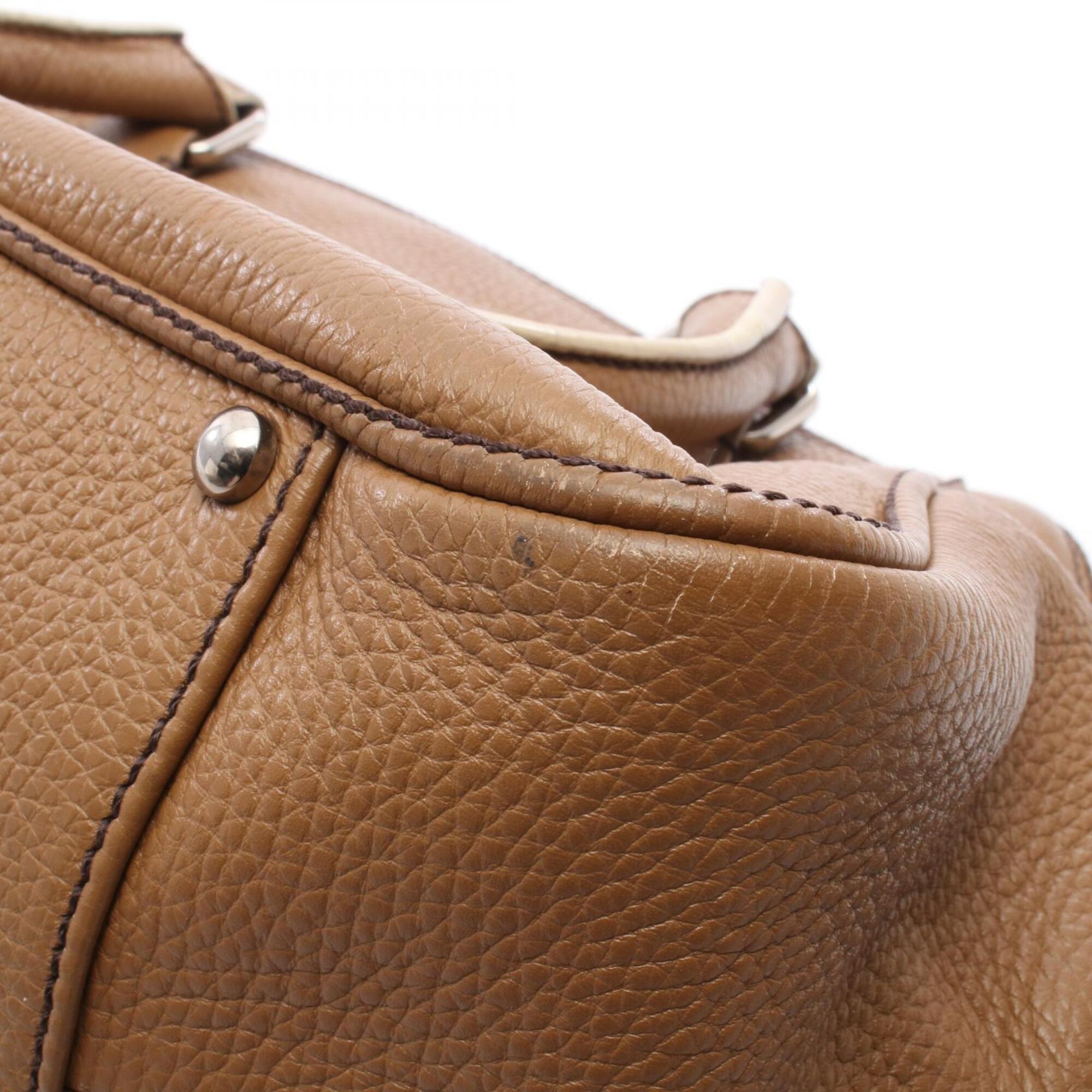 Chanel Beige Leather Handbag Tote Bag (Pre-Owned)