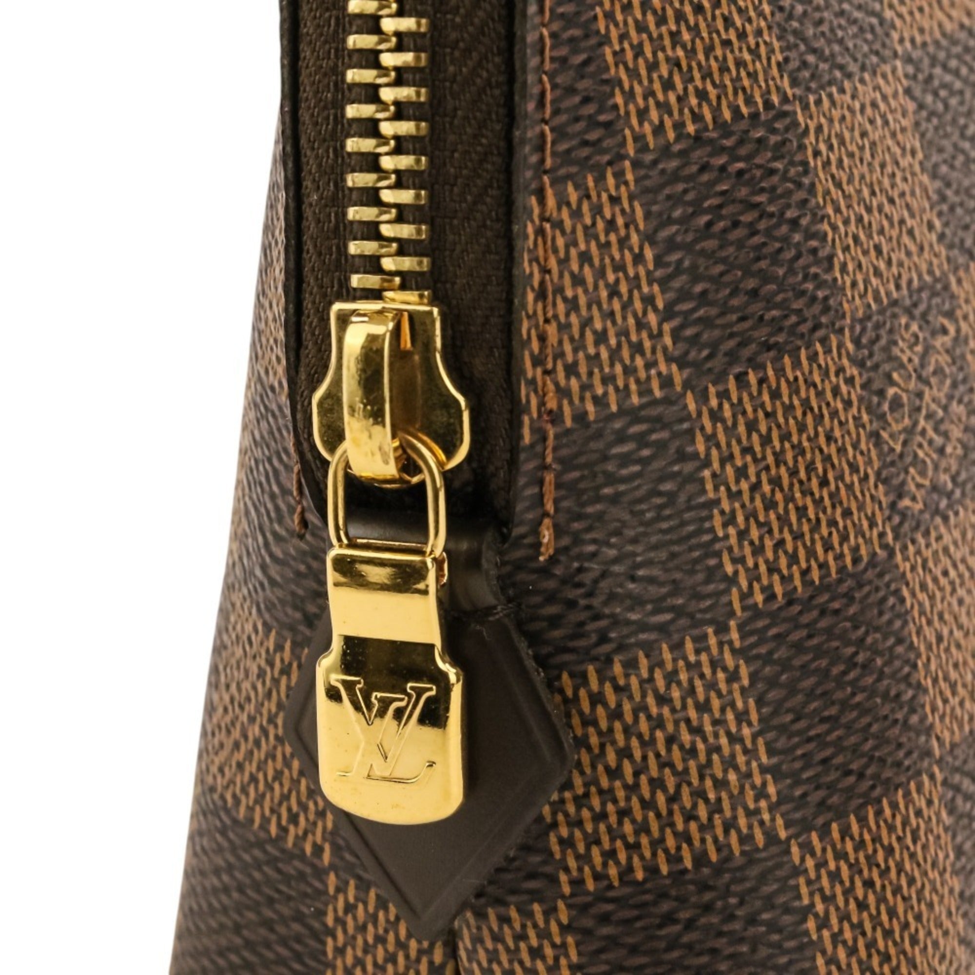 Louis Vuitton Brown Damier Canvas Handbag Pochette Pouch (Pre-Owned)