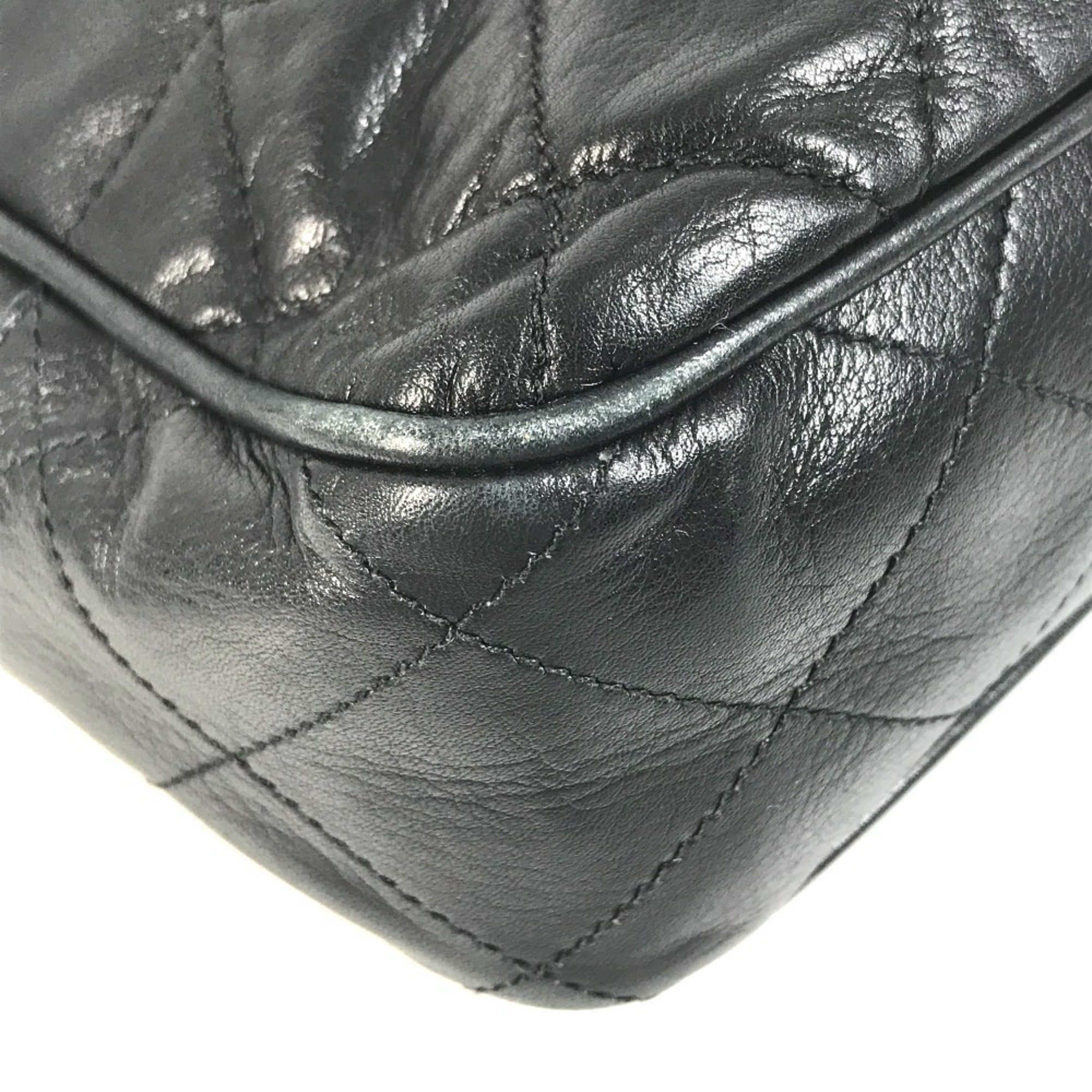 Chanel Black Quilting Shoulder Bag Tote Bag (Pre-Owned)