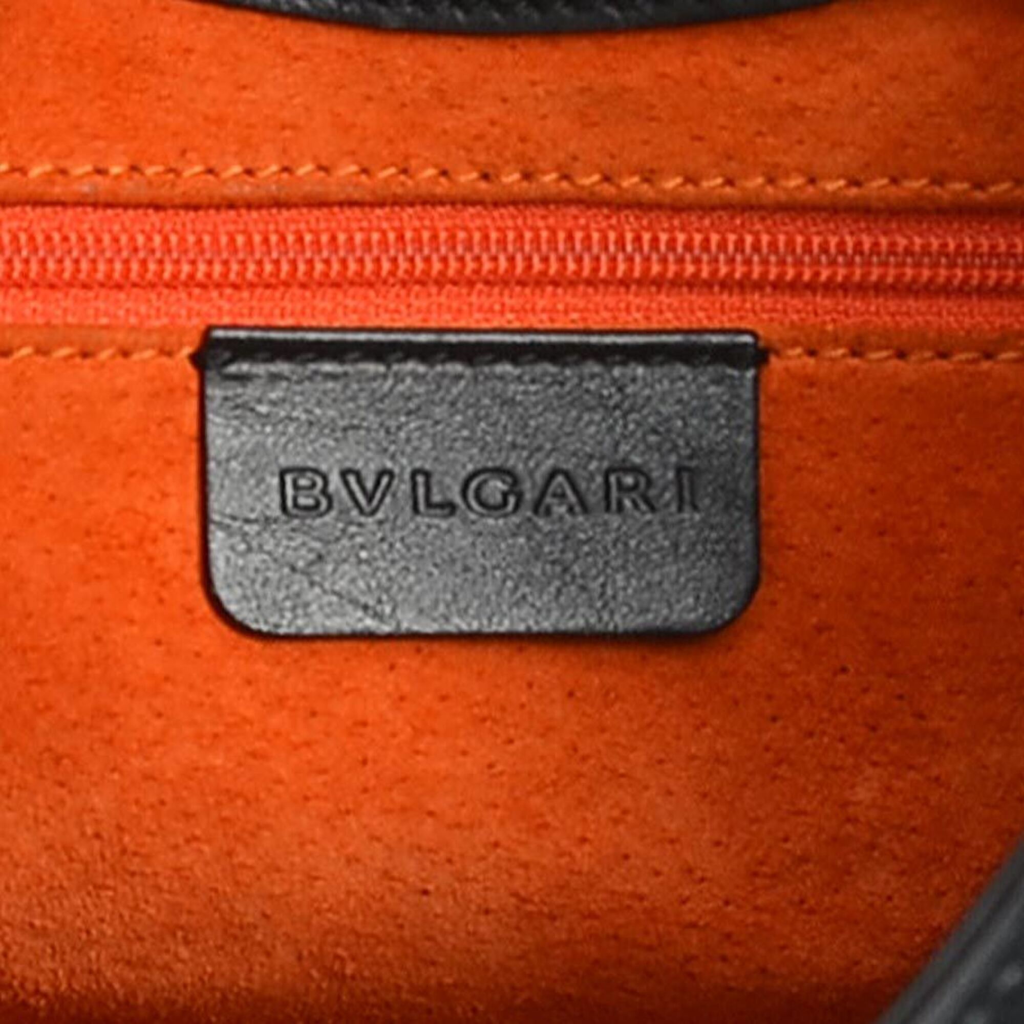 Bvlgari Black Leather Shoulder Bag (Pre-Owned)