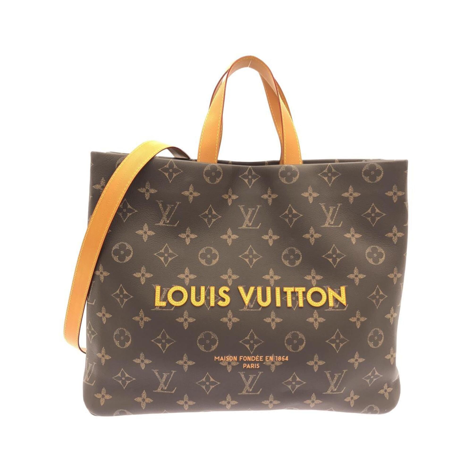 Louis Vuitton Marron Leather Handbag (Pre-Owned)