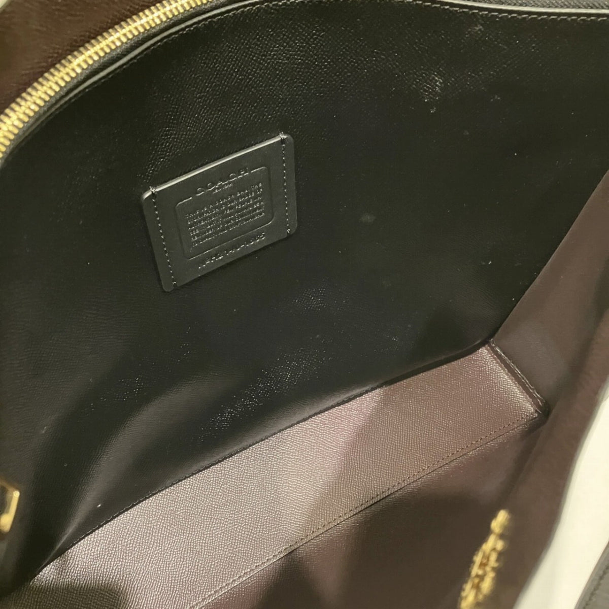 Coach Brown Signature Line Tote Bag (Pre-Owned)