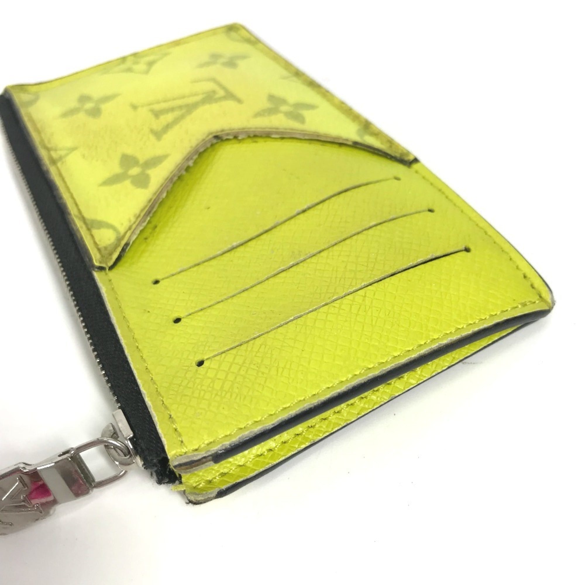Louis Vuitton Taigarama Yellow Monogram Taiga Leather Coin Purse/Coin Case (Pre-Owned)