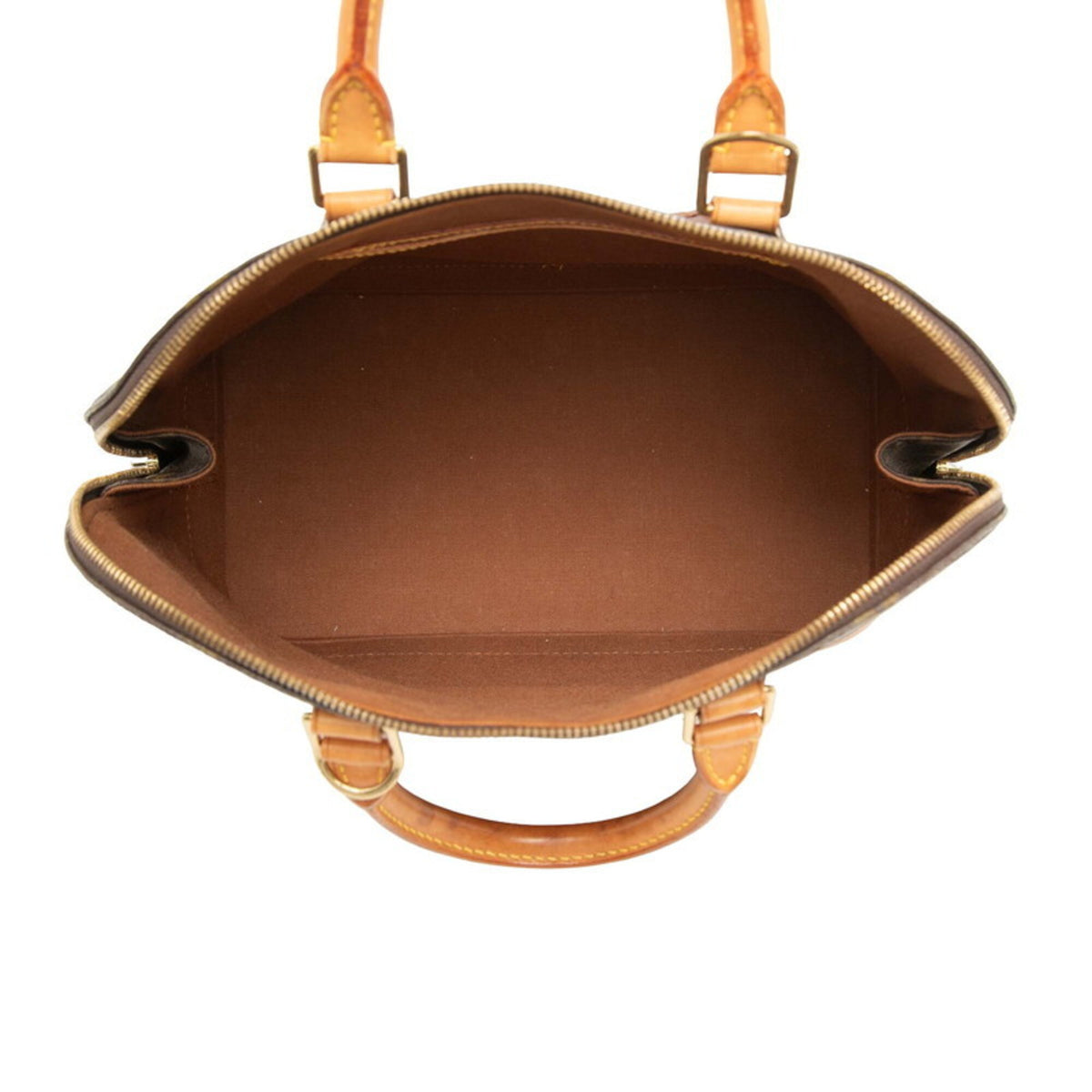 Louis Vuitton Brown Pvc Leather Handbag (Pre-Owned)