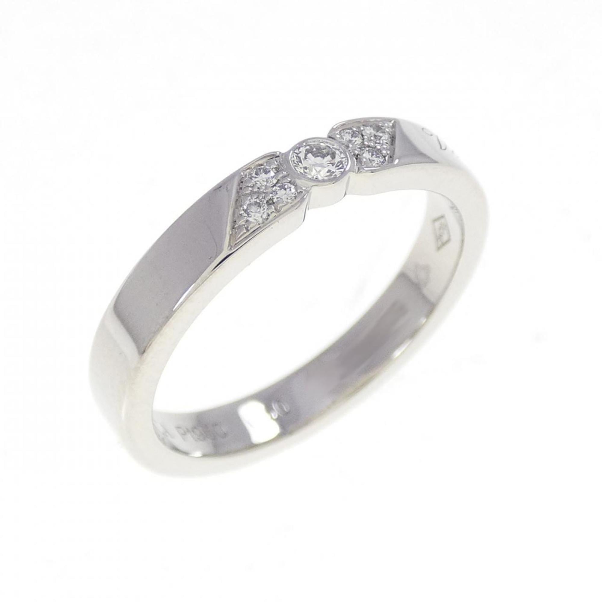 Van Cleef & Arpels Platinum Platinum 950 Band Ring (Pre-Owned)