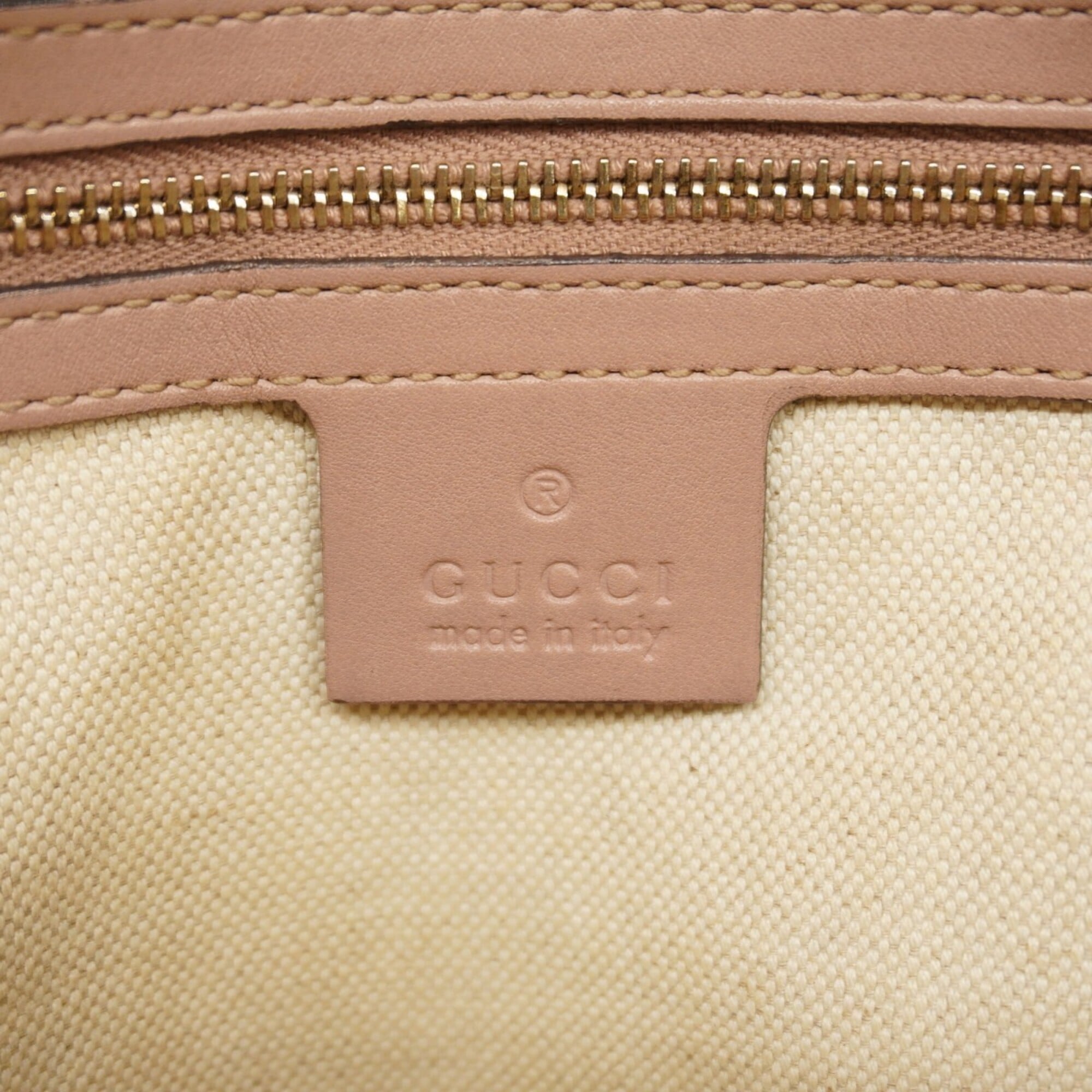 Gucci Pink Leather Tote Bag (Pre-Owned)