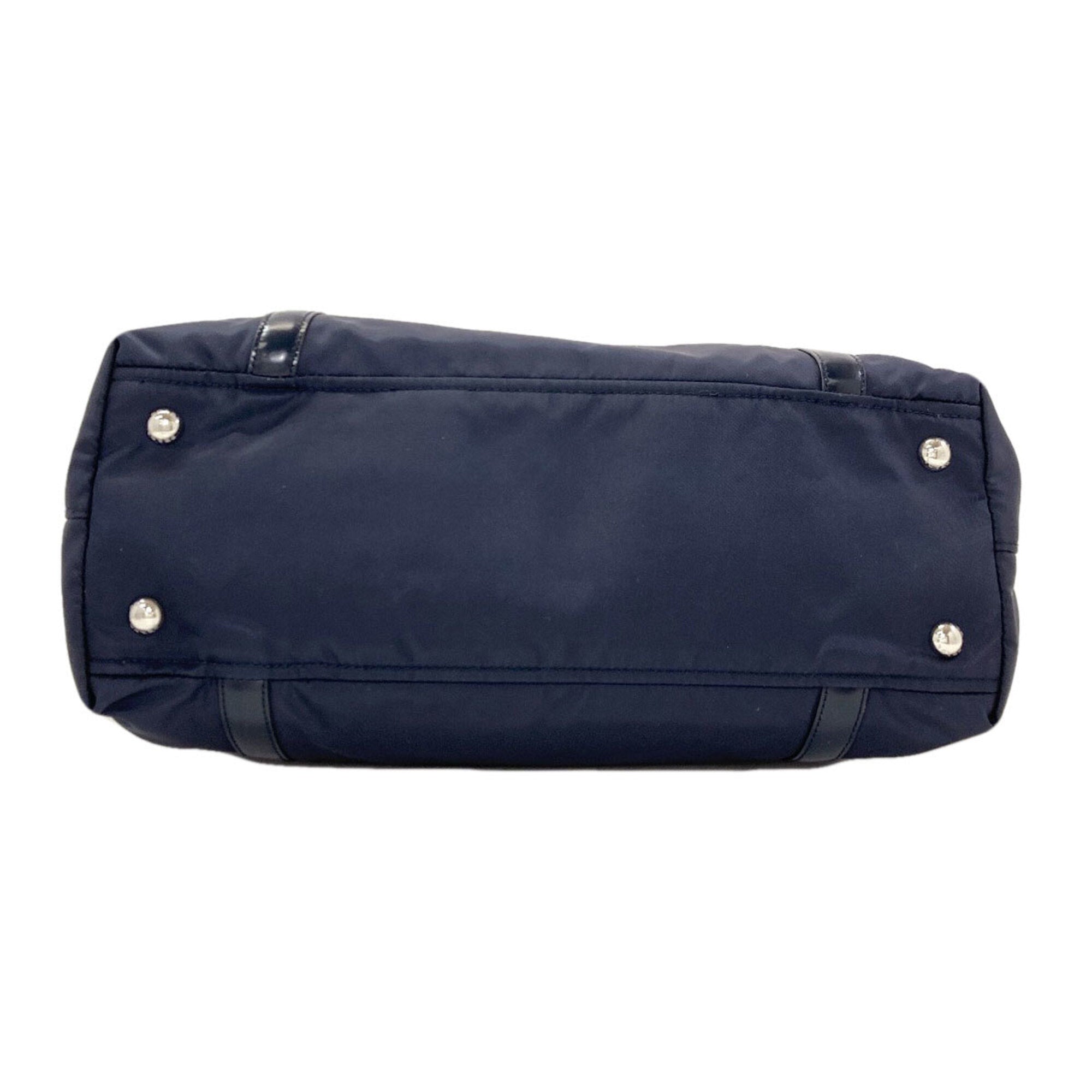 Prada Navy Nylon Handbag (Pre-Owned)