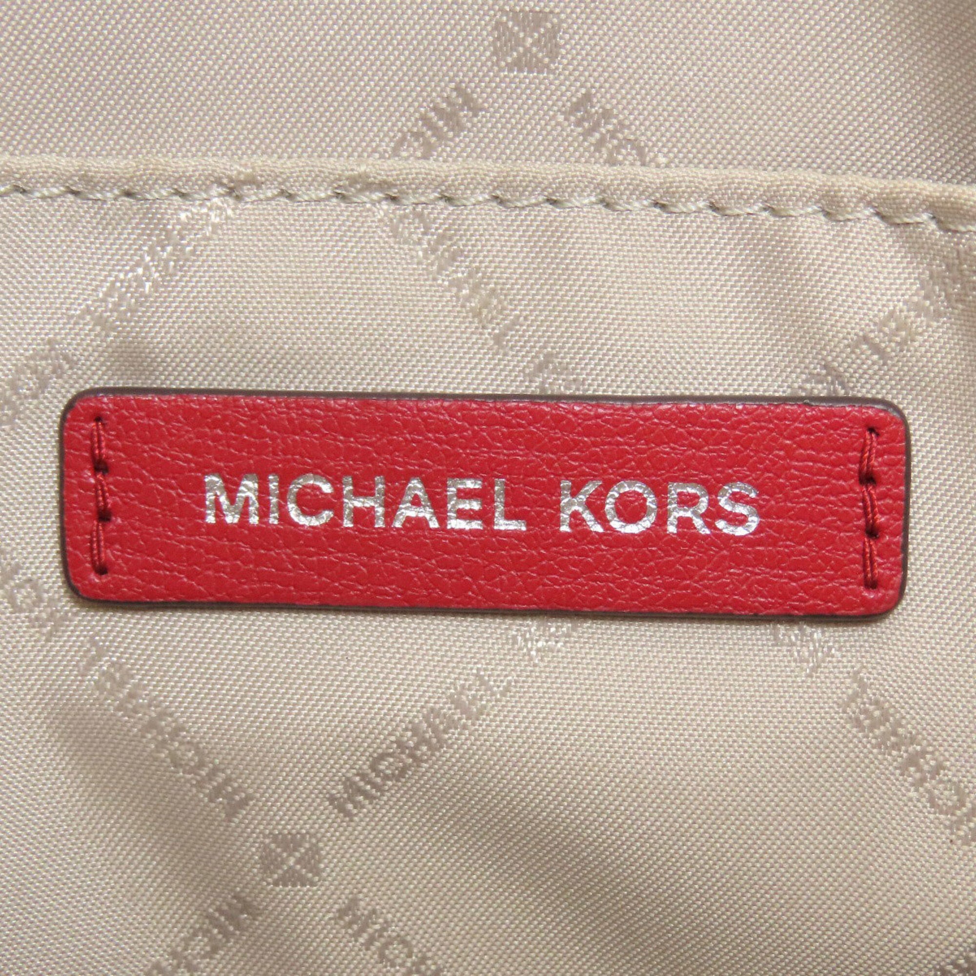 Michael Kors Red Color Leather Handbag (Pre-Owned)