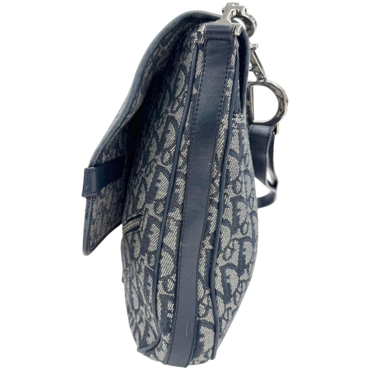 Christian Dior Blue Canvas Shoulder Bag (Pre-Owned)