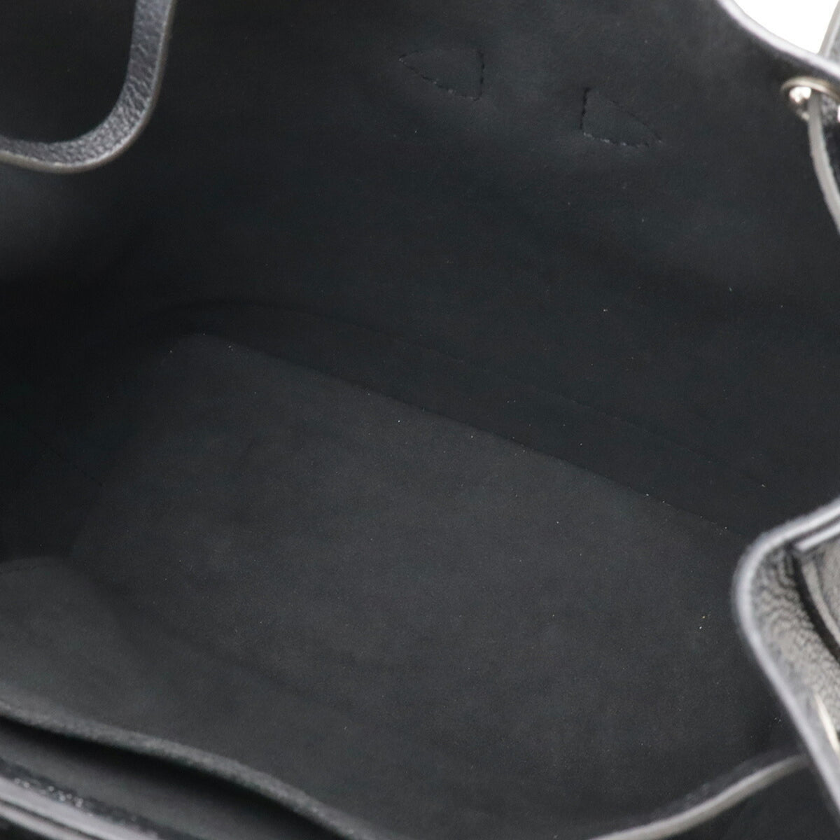 Louis Vuitton Black Noir Leather Backpack (Pre-Owned)