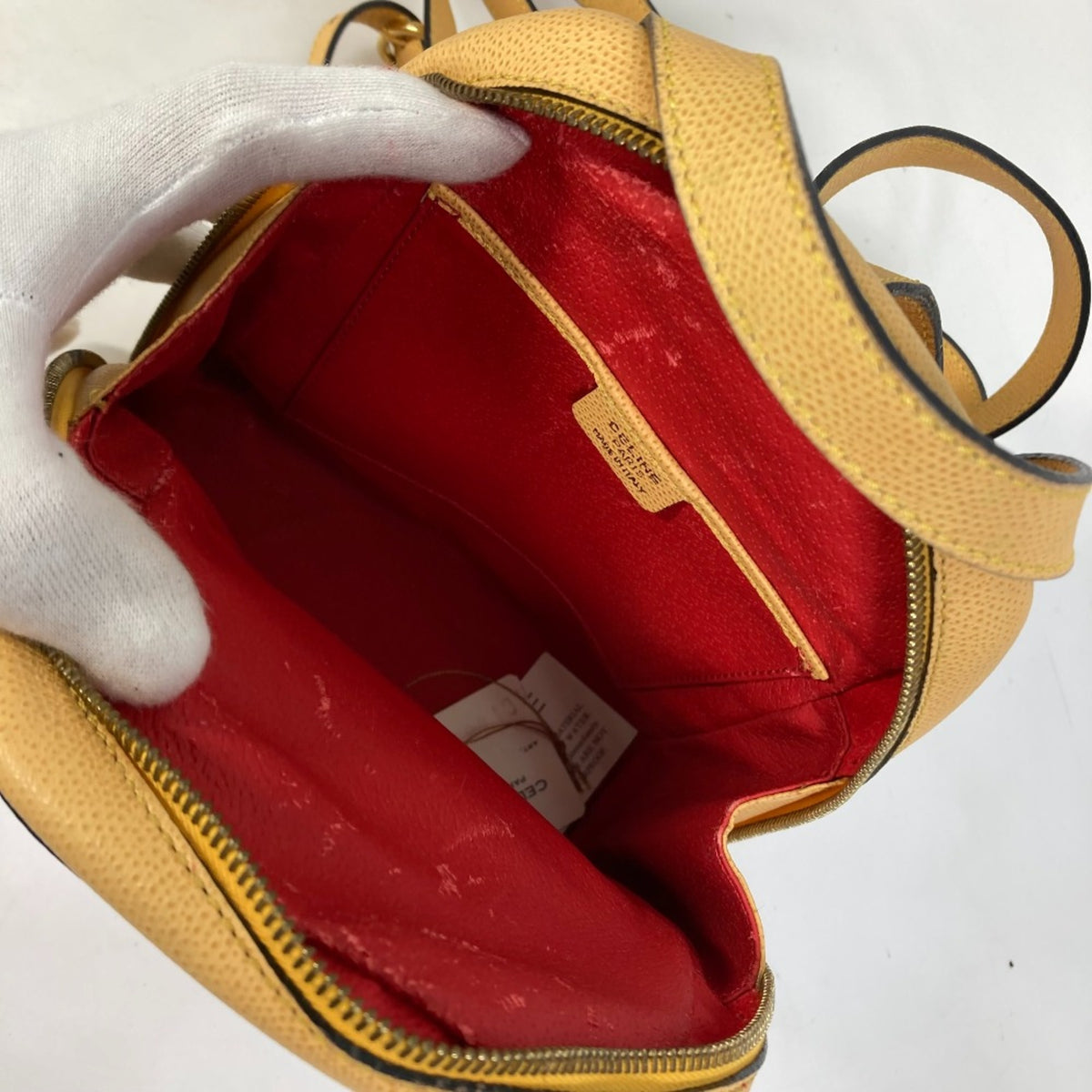 Celine Beige Leather Backpack (Pre-Owned)
