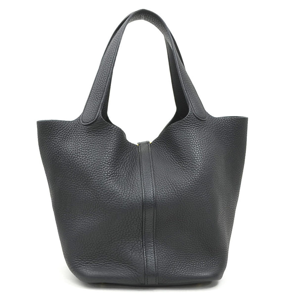 Hermes Black Taurillon Clemence Leather Handbag (Pre-Owned)