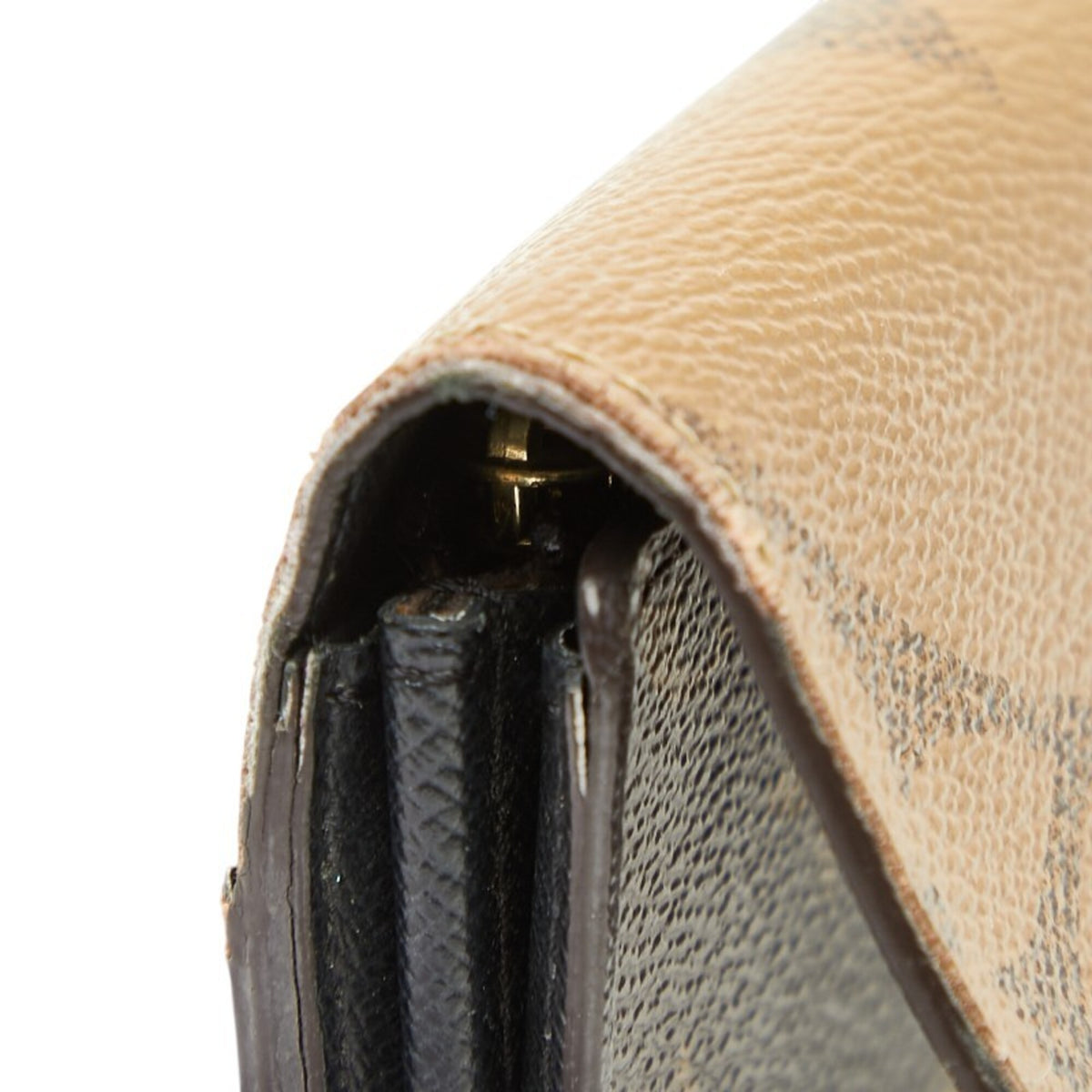 Louis Vuitton Brown Pvc Leather Long Wallet (Bi-Fold) (Pre-Owned)