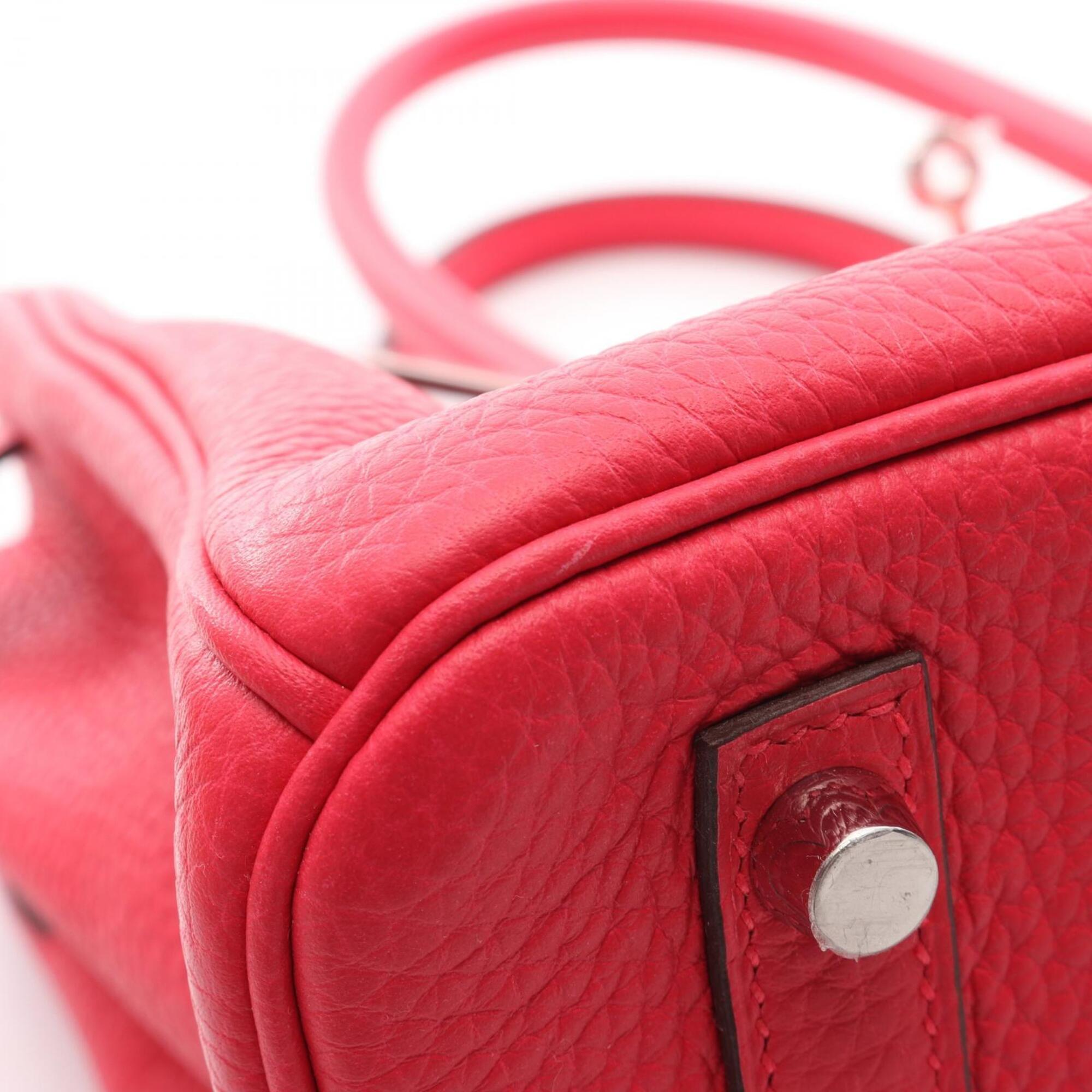 Hermes Birkin Pink Taurillon Clemence Leather Handbag (Pre-Owned)