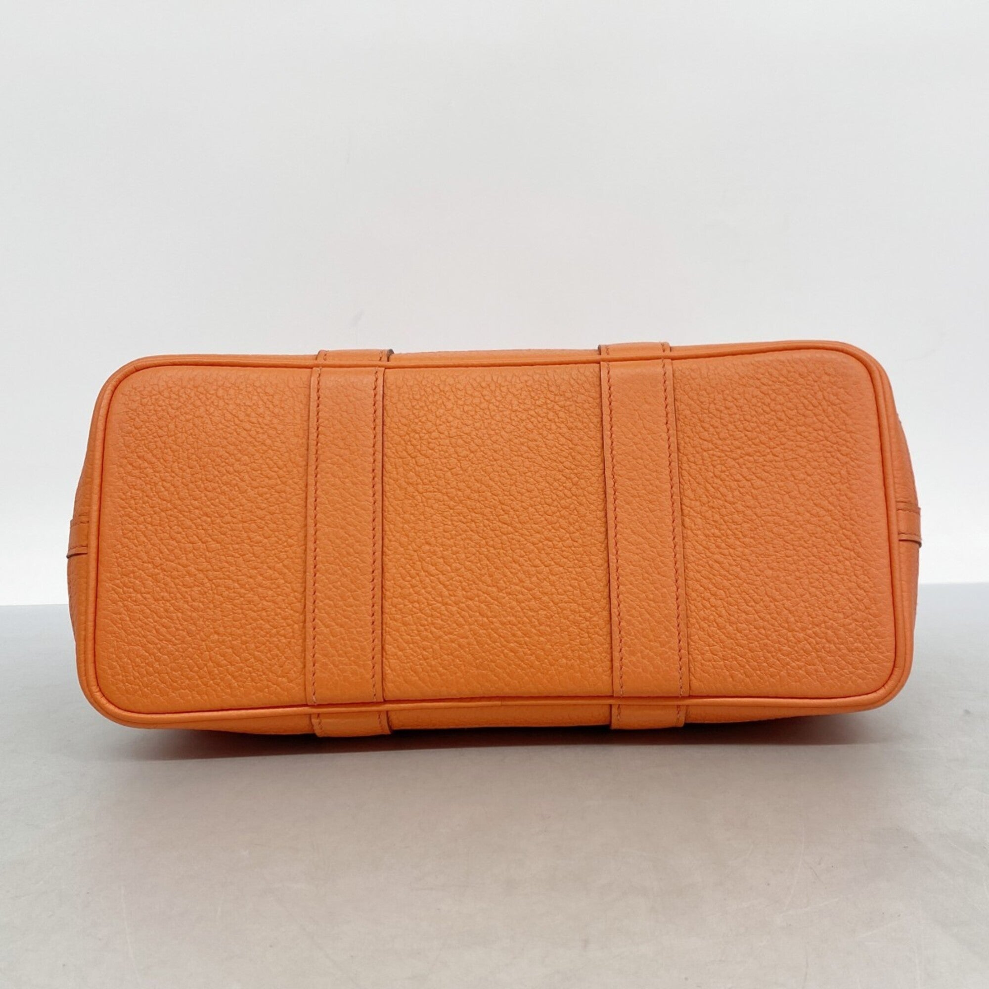 Hermes Capucine Orange Toile Officier Tote Bag (Pre-Owned)