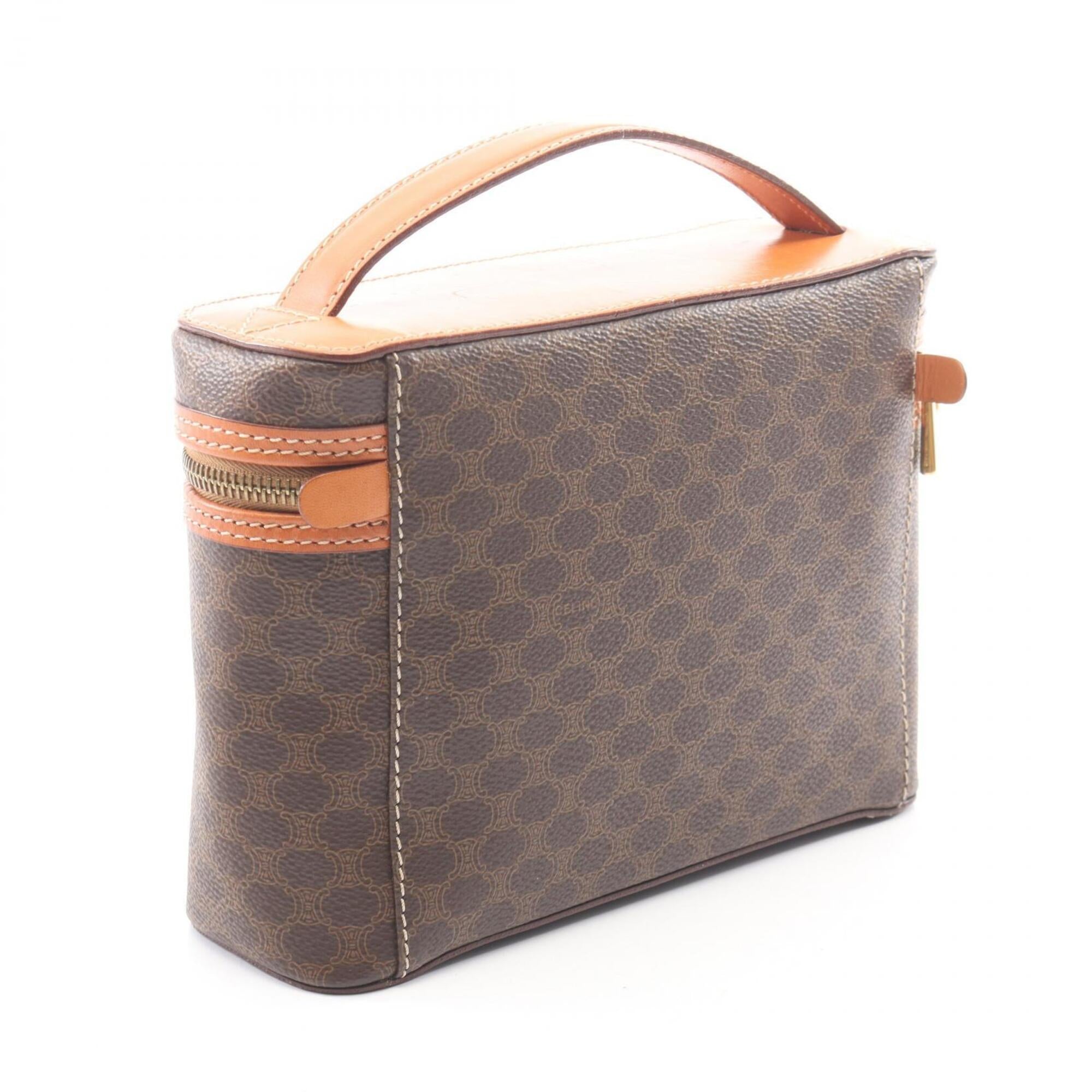 Celine Brown Coated Canvas Leather Handbag (Pre-Owned)