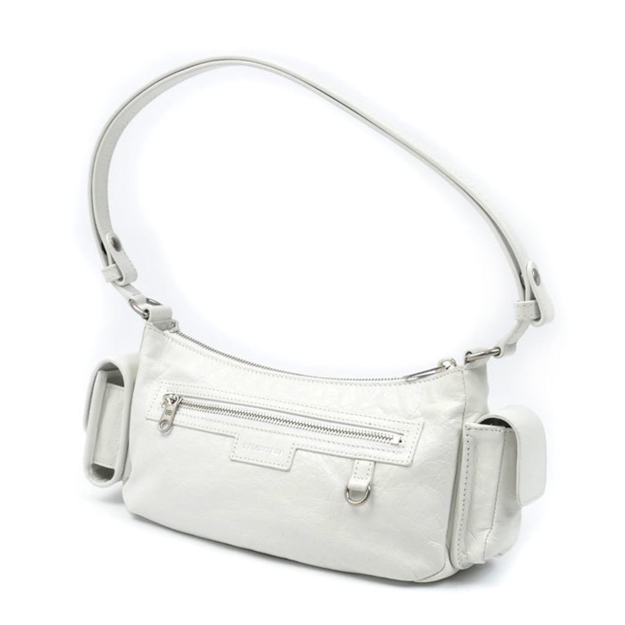 Balenciaga White Leather Shoulder Bag (Pre-Owned)