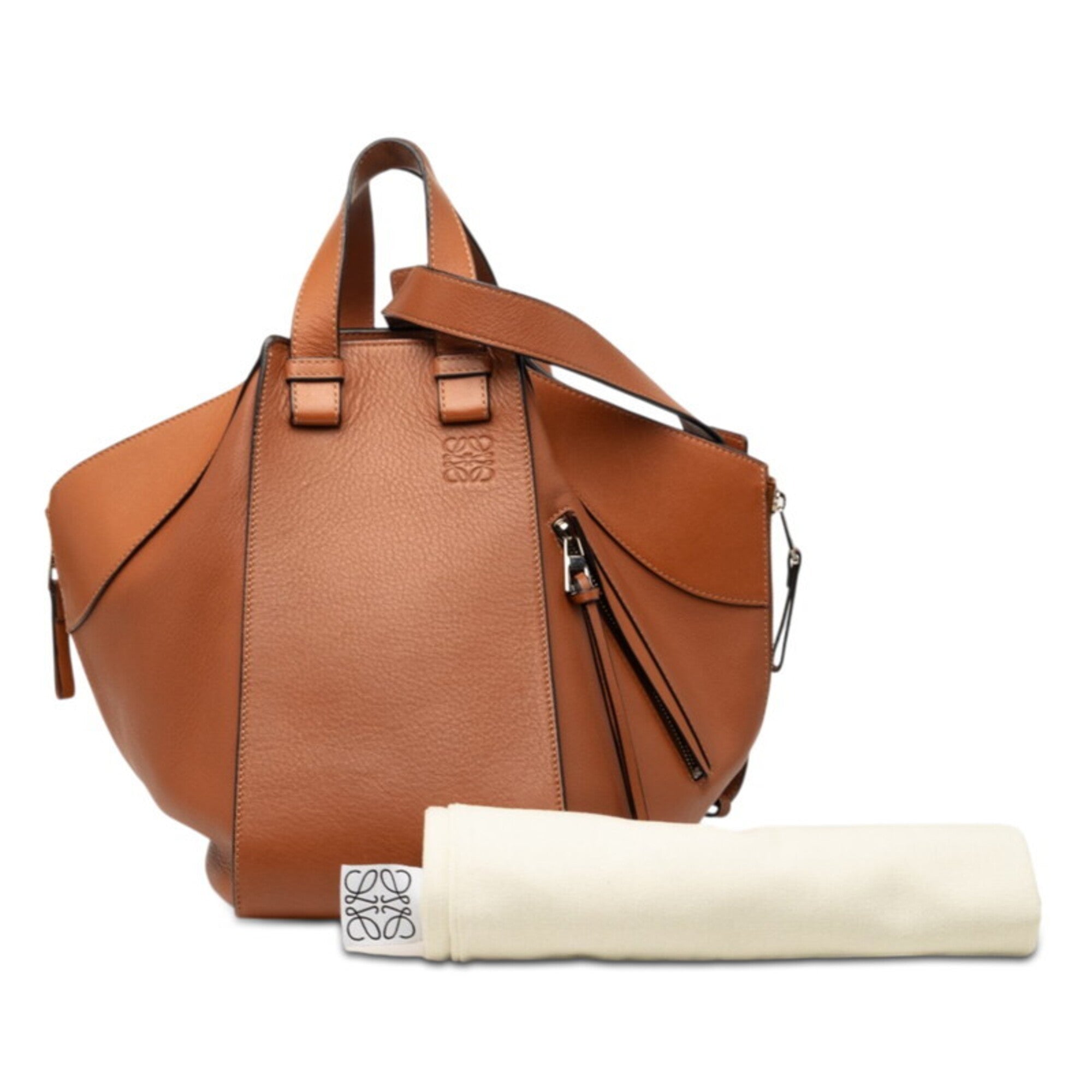 Loewe Brown Leather Handbag Shoulder Bag (Pre-Owned)
