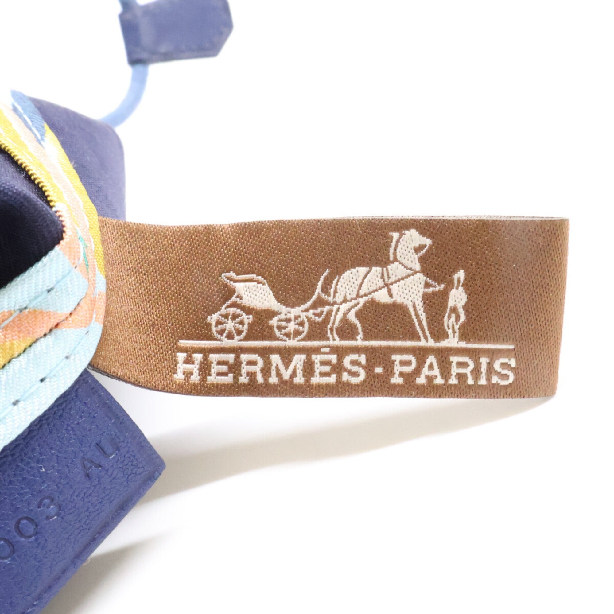 Hermes Blue Silk Pouch (Pre-Owned)
