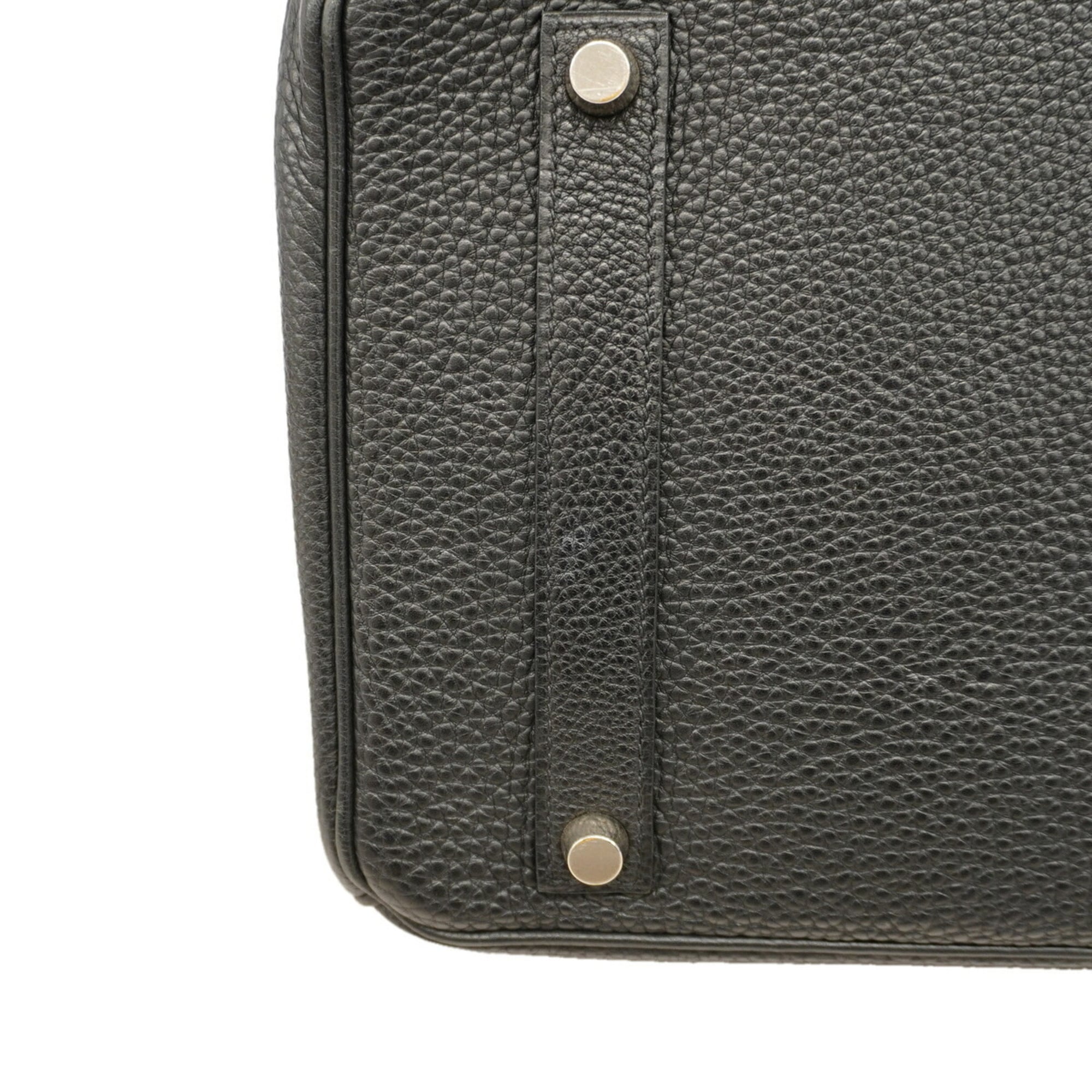 Hermes Black Togo Leather Handbag (Pre-Owned)