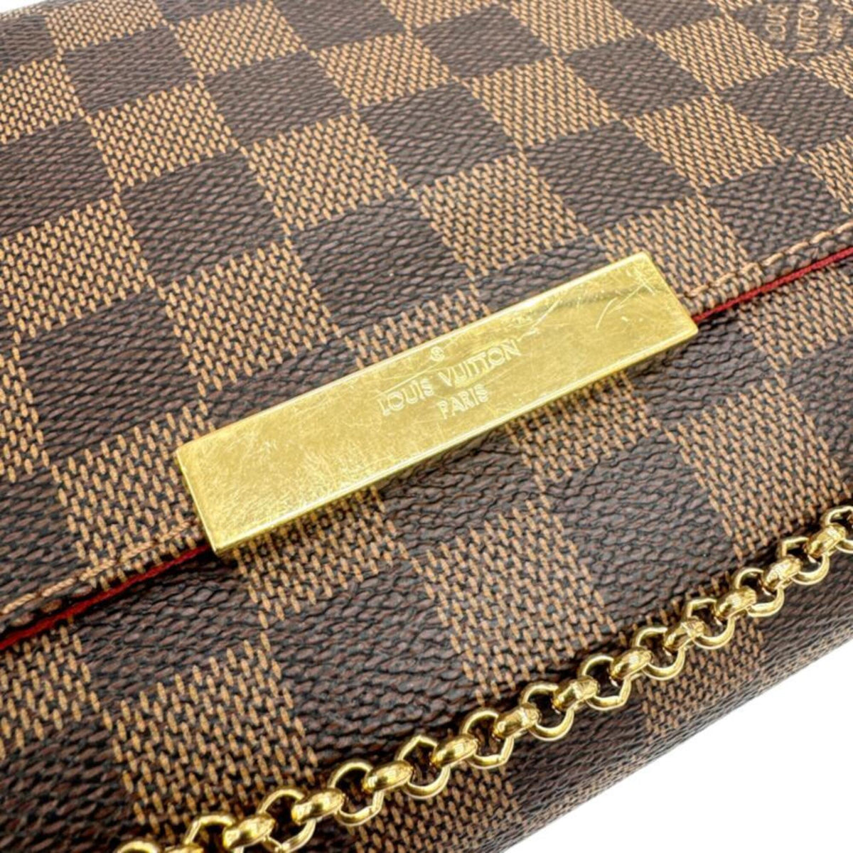 Louis Vuitton Brown Damier Canvas Shoulder Bag (Pre-Owned)