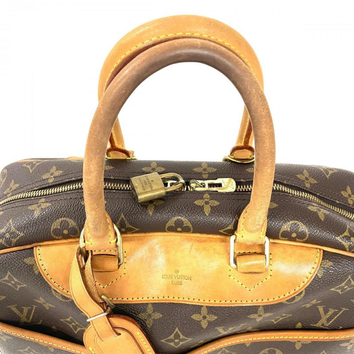 Louis Vuitton Brown Monogram Canvas Handbag (Pre-Owned)