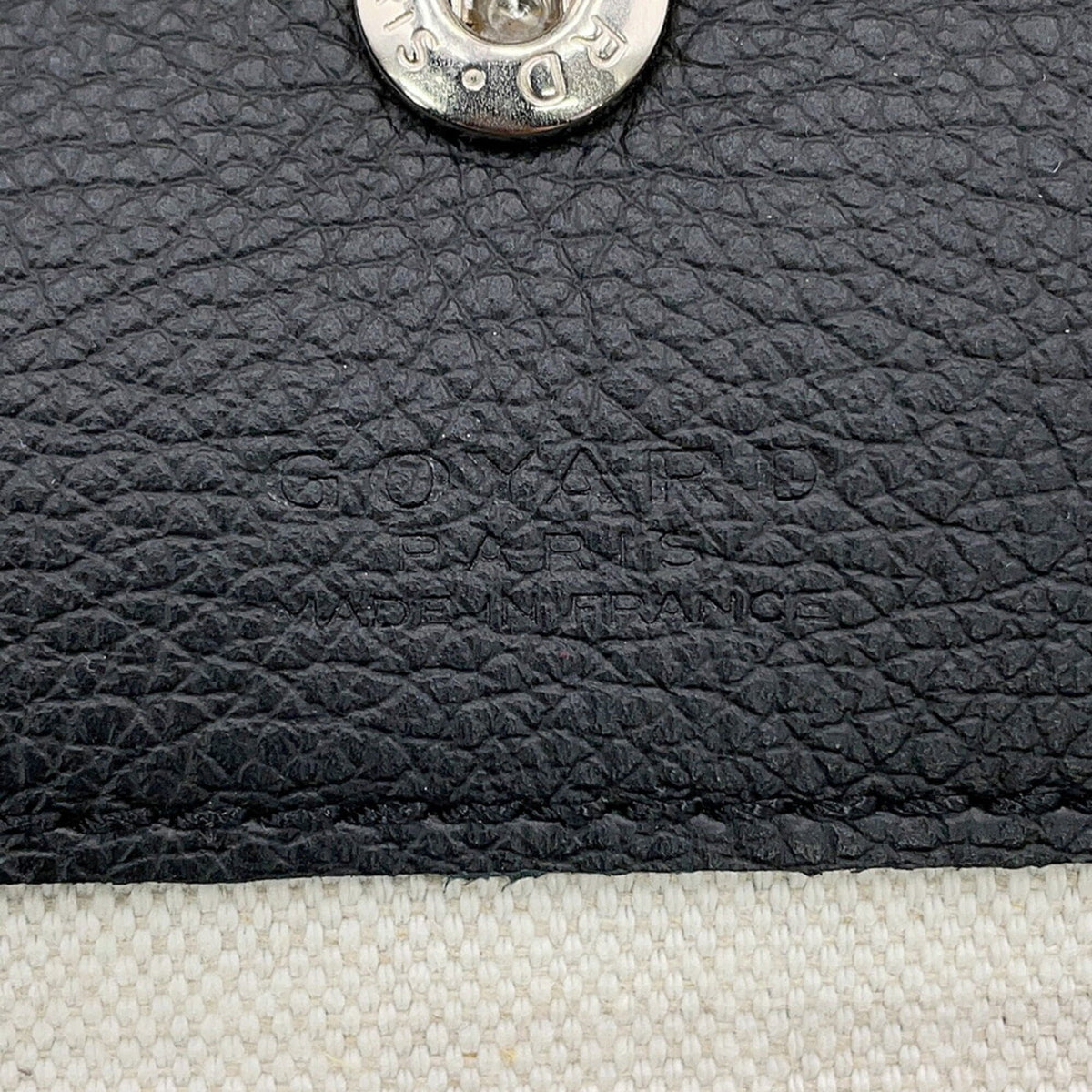 Goyard Black Pvc Leather Handbag Tote Bag (Pre-Owned)
