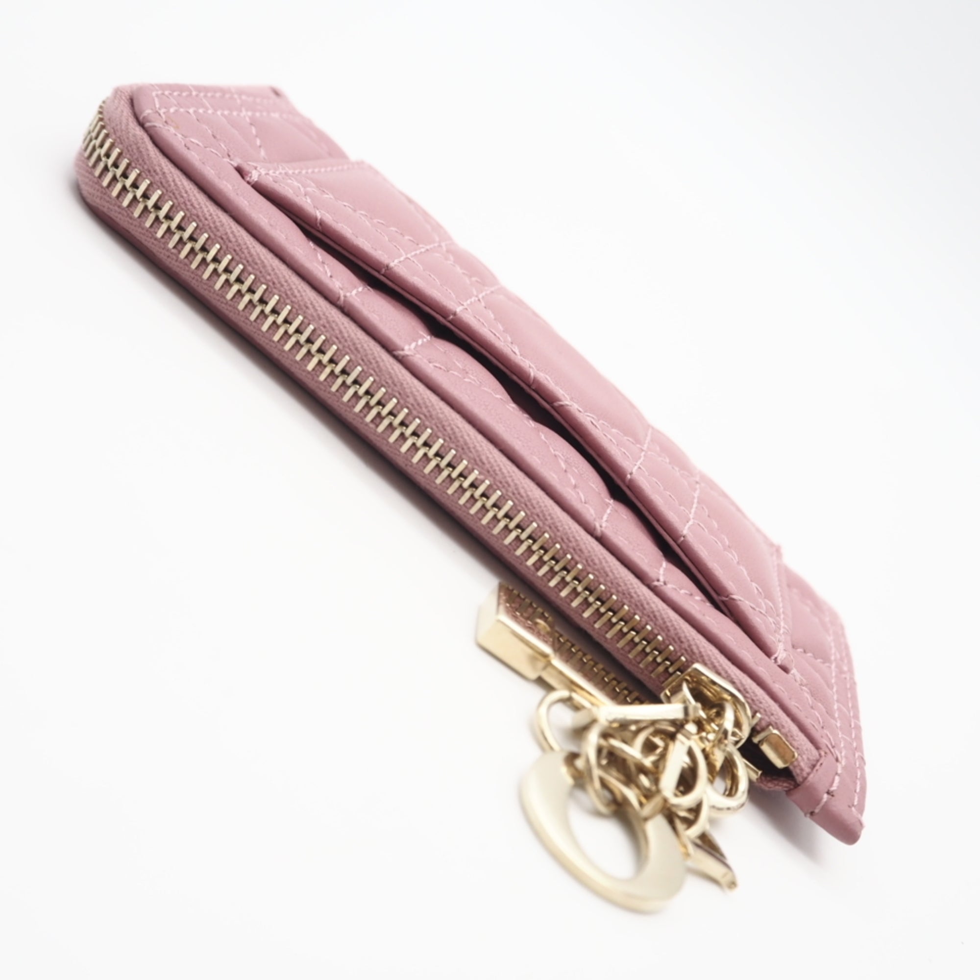 Christian Dior Pink Leather Coin Purse/Coin Case (Pre-Owned)
