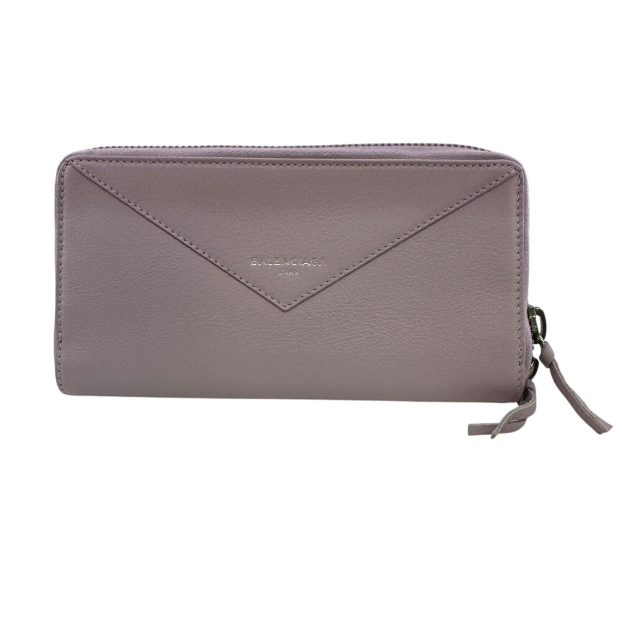 Balenciaga Pink Leather Long Wallet (Bi-Fold) (Pre-Owned)