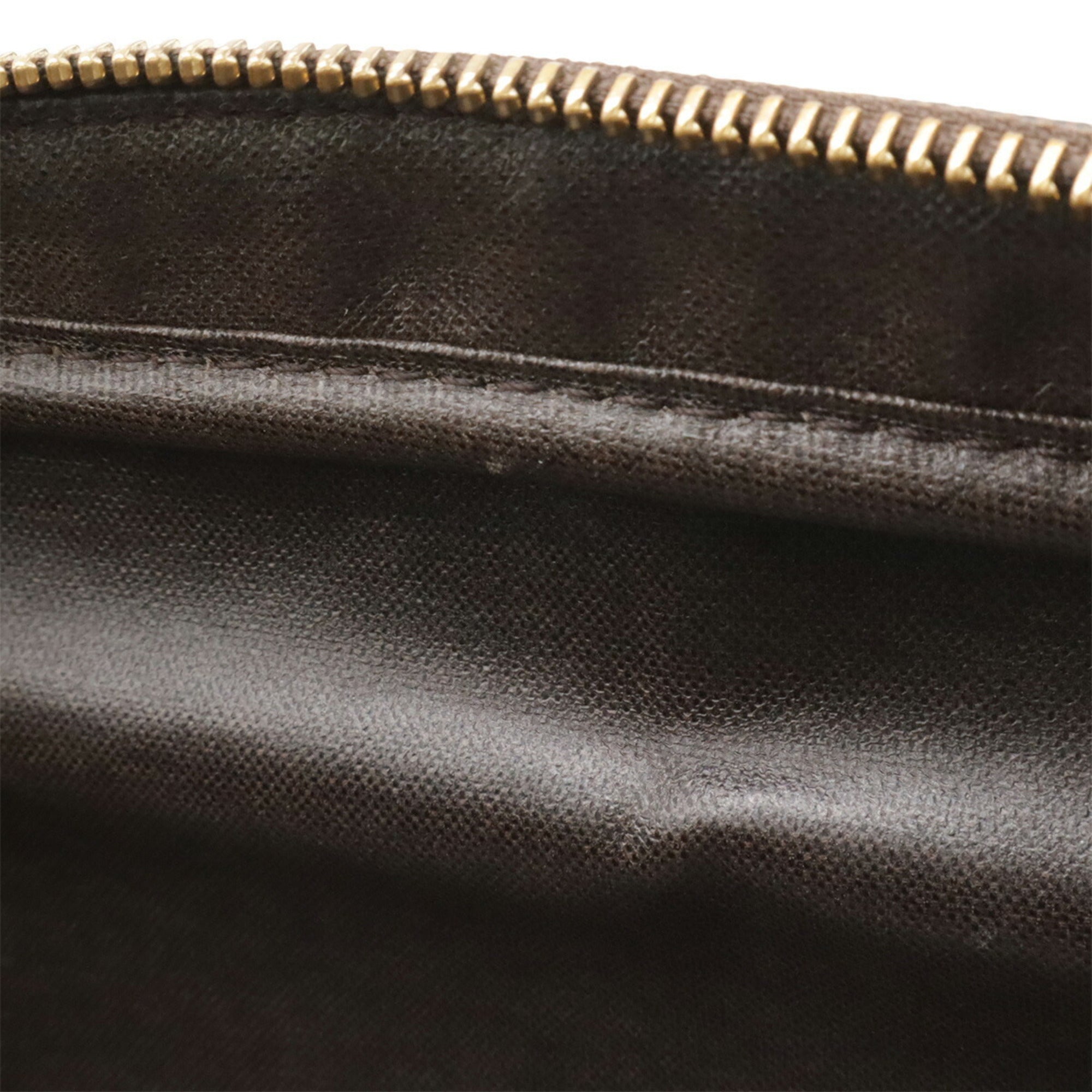 Louis Vuitton Brown Pvc Coated Canvas Pouch (Pre-Owned)