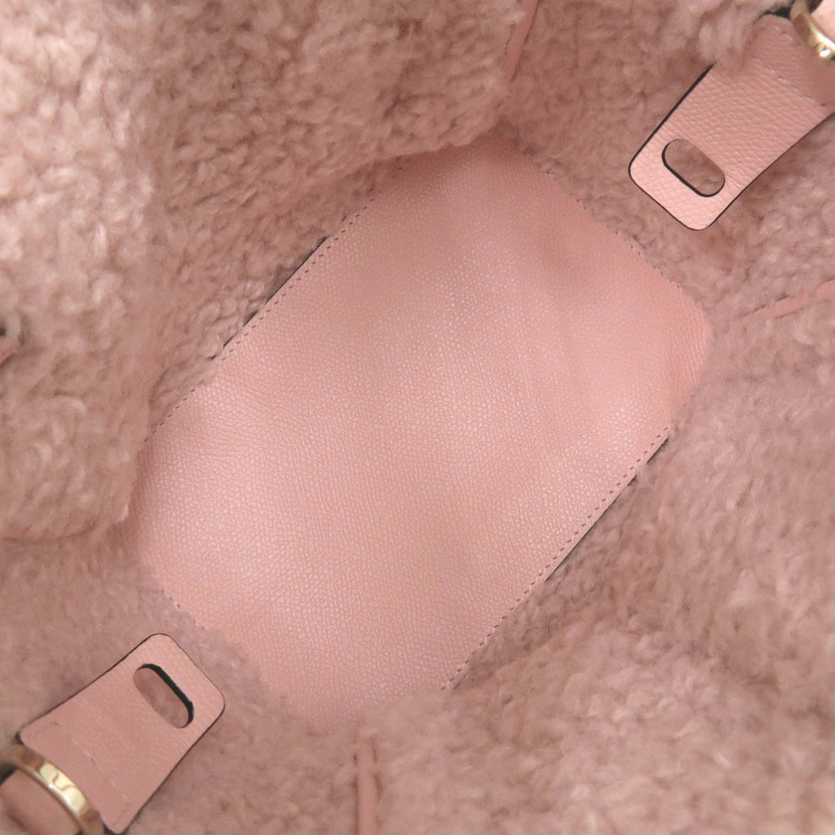Valextra Pink Leather Wool Handbag (Pre-Owned)