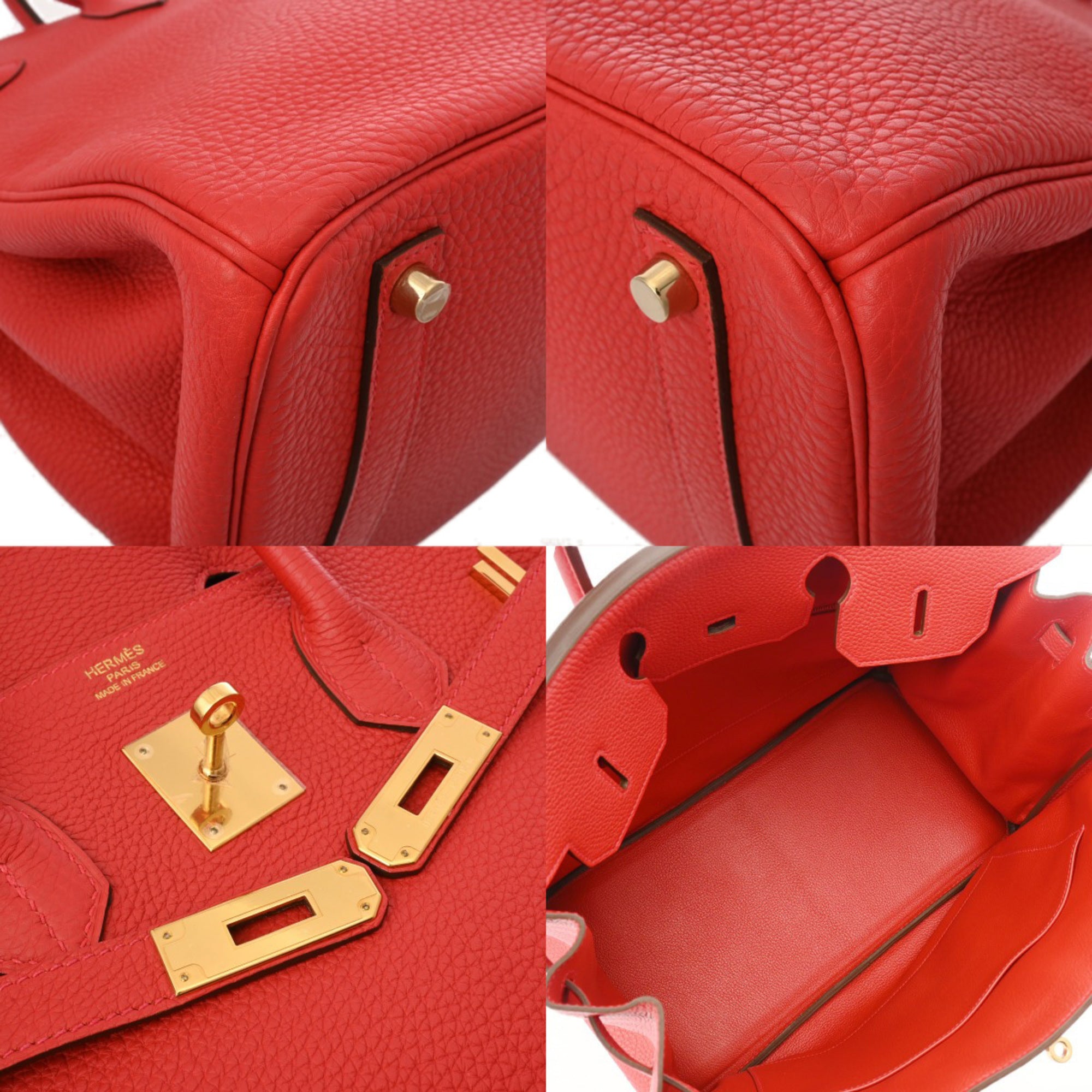 Hermes Gold Togo Leather Handbag (Pre-Owned)