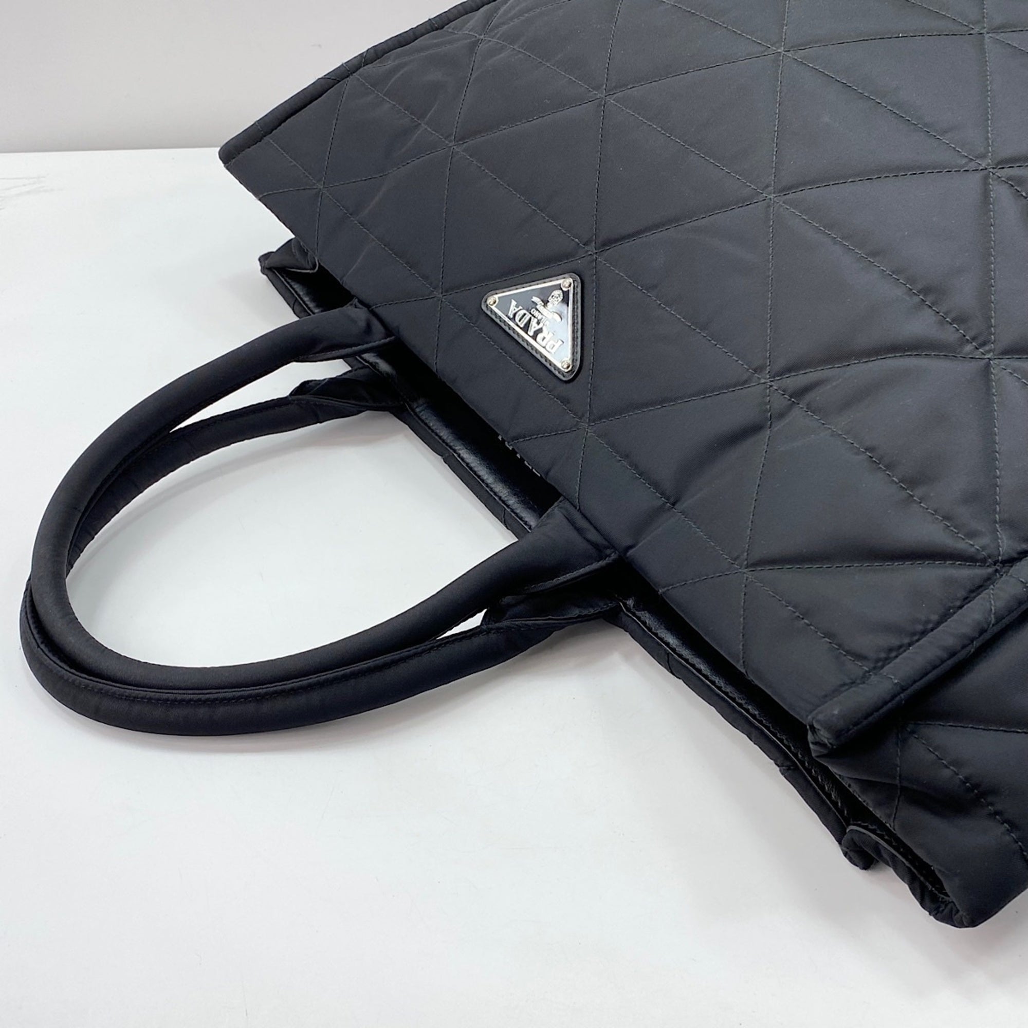 Prada Black Nylon Tote Bag (Pre-Owned)