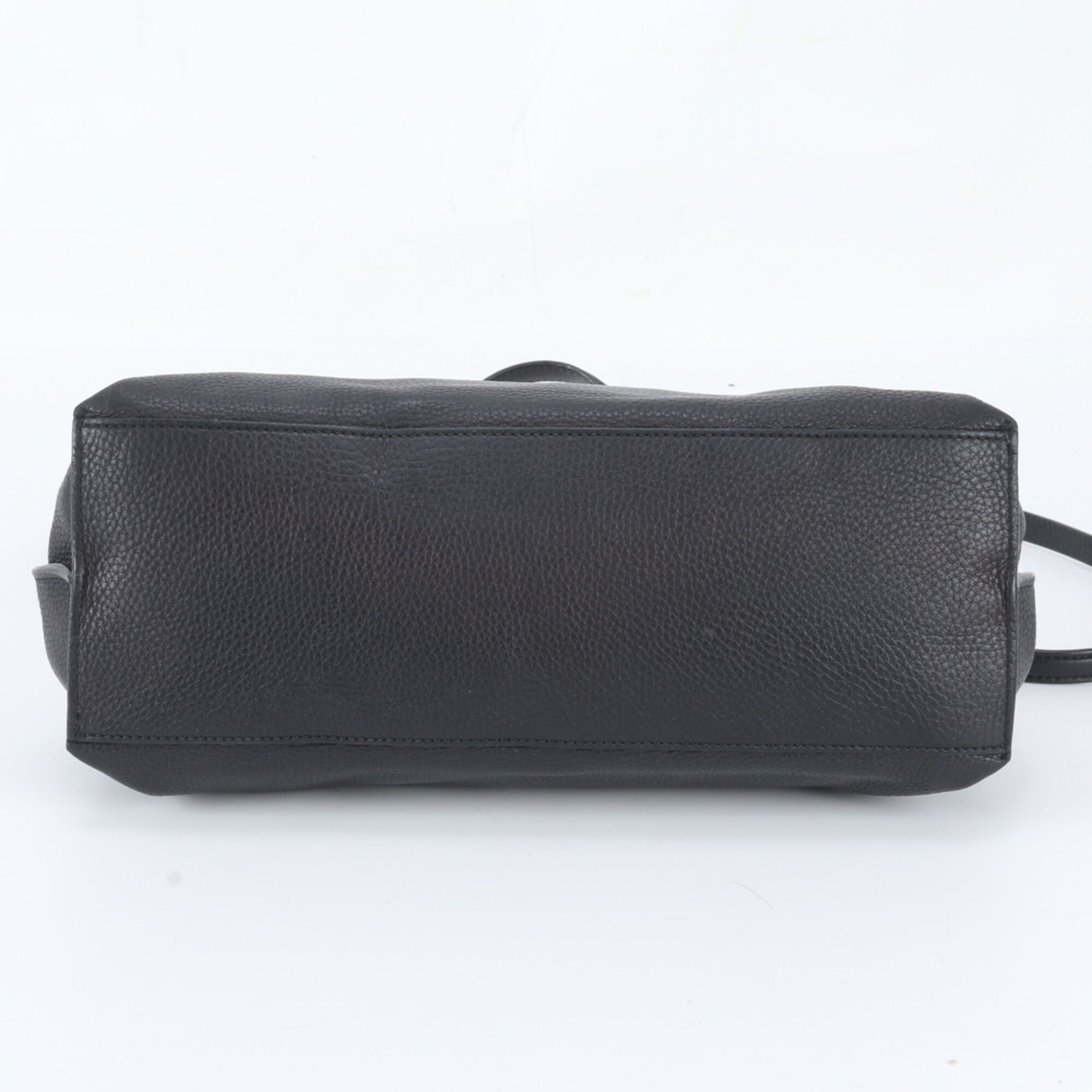 Gucci Black Leather Shoulder Bag Tote Bag (Pre-Owned)