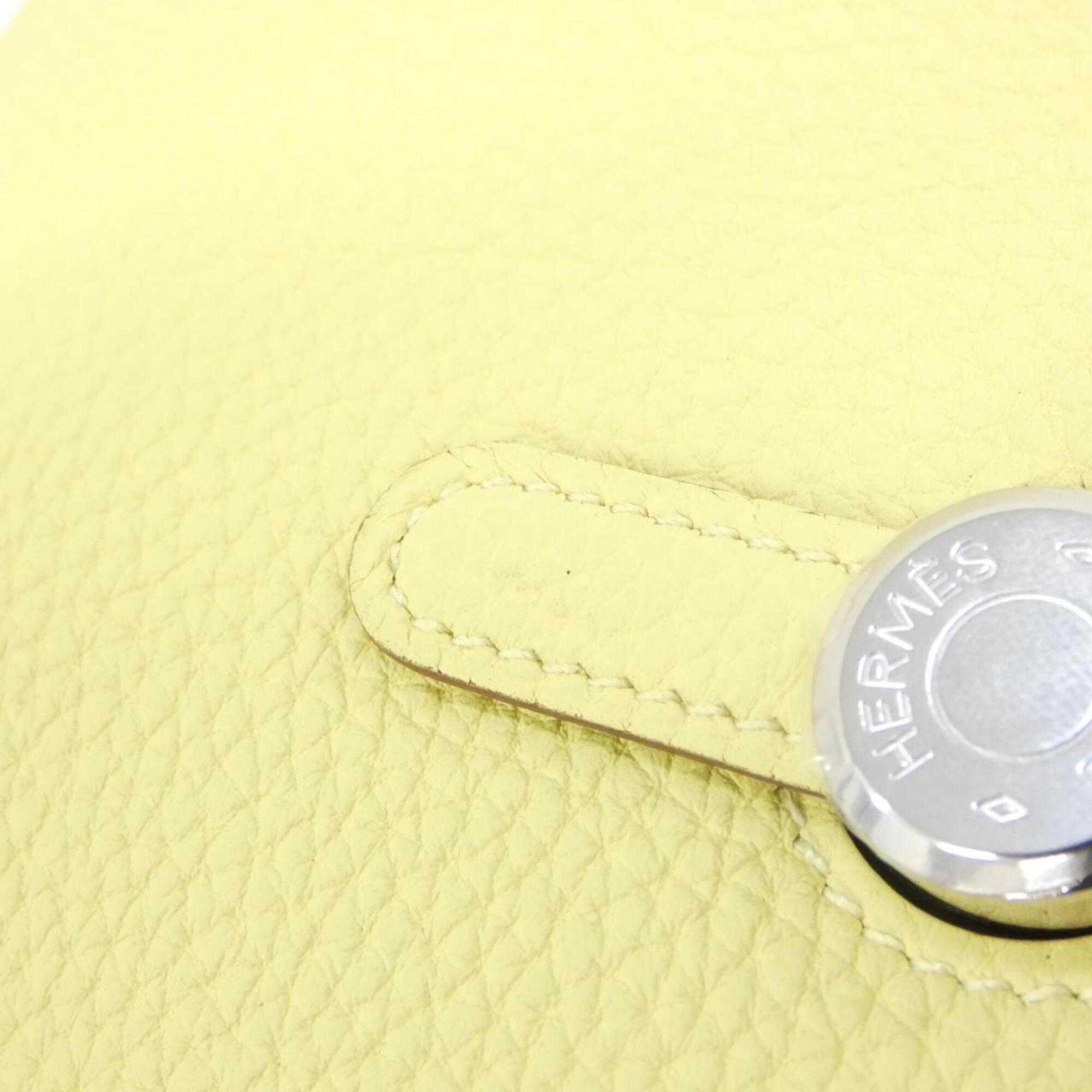 Hermes Jaune Yellow Togo Leather Long Wallet (Bi-Fold) (Pre-Owned)