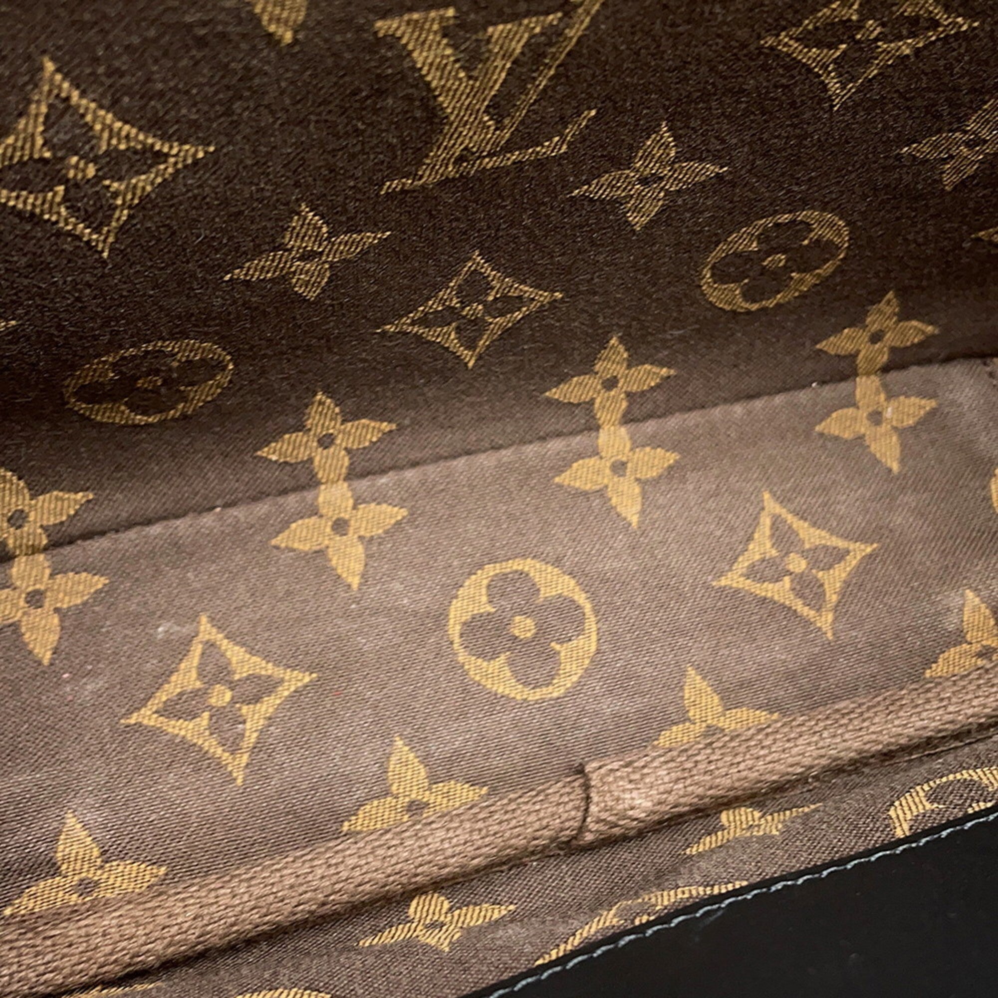Louis Vuitton Black Monogram Noir Monogram Leather Handbag Shoulder Bag (Pre-Owned)
