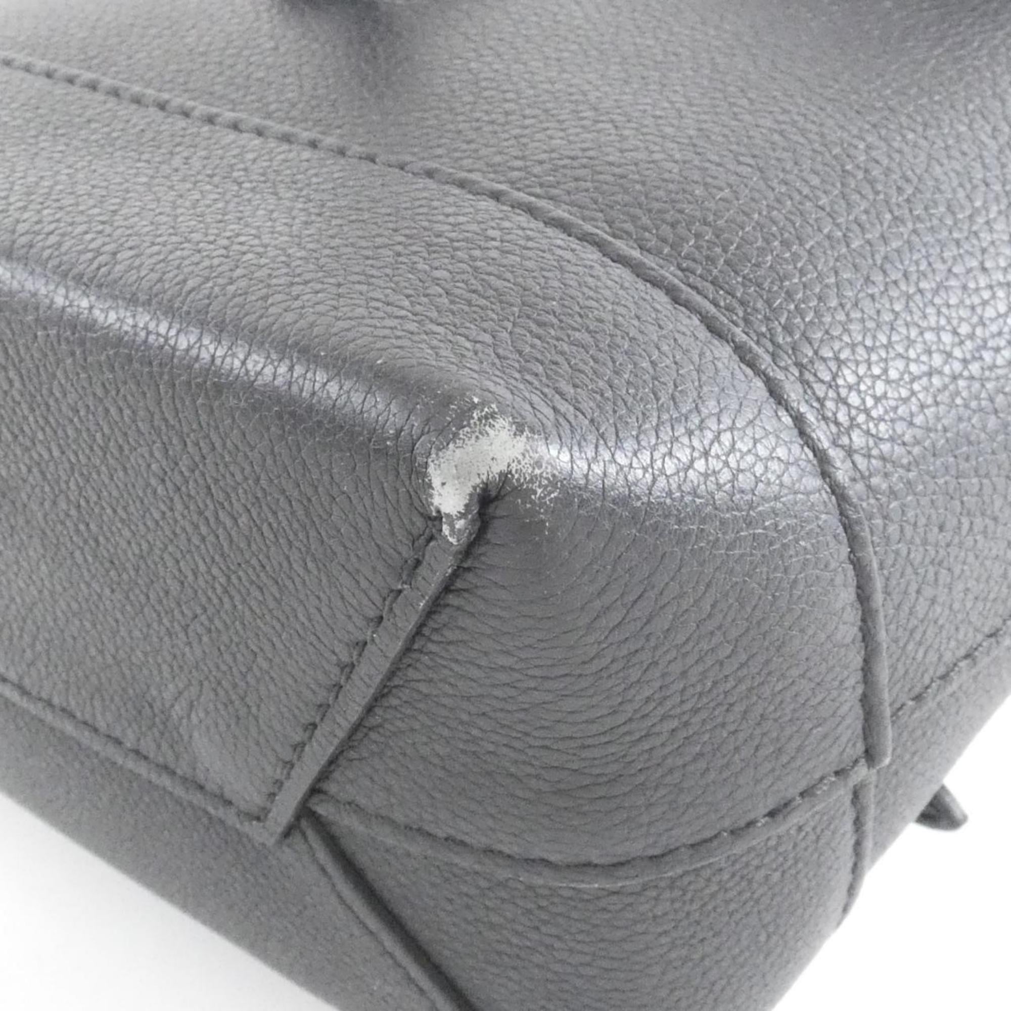 Louis Vuitton Black Leather Backpack (Pre-Owned)