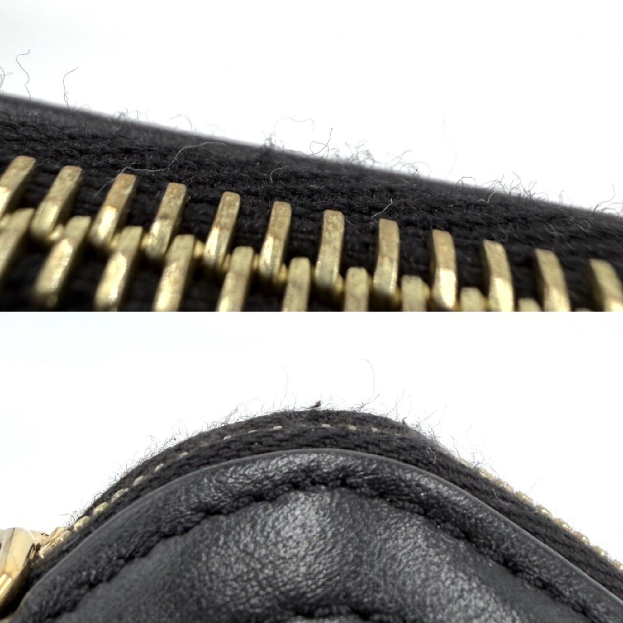 Celine Black Leather Pochette Shoulder Bag (Pre-Owned)