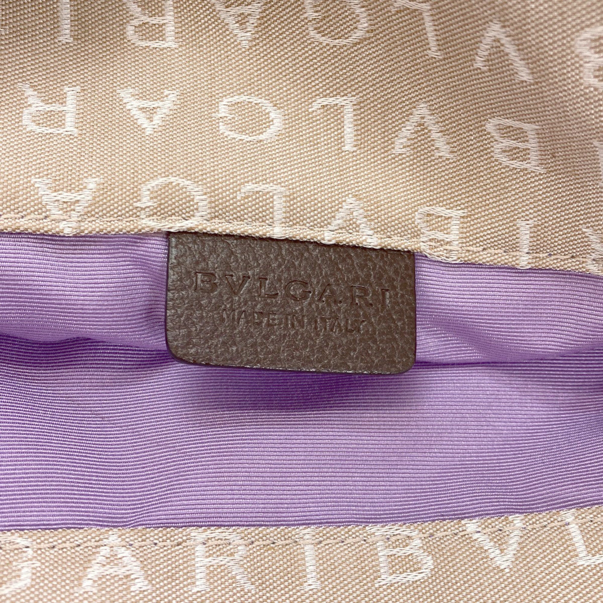 Bvlgari Beige Canvas Tote Bag (Pre-Owned)
