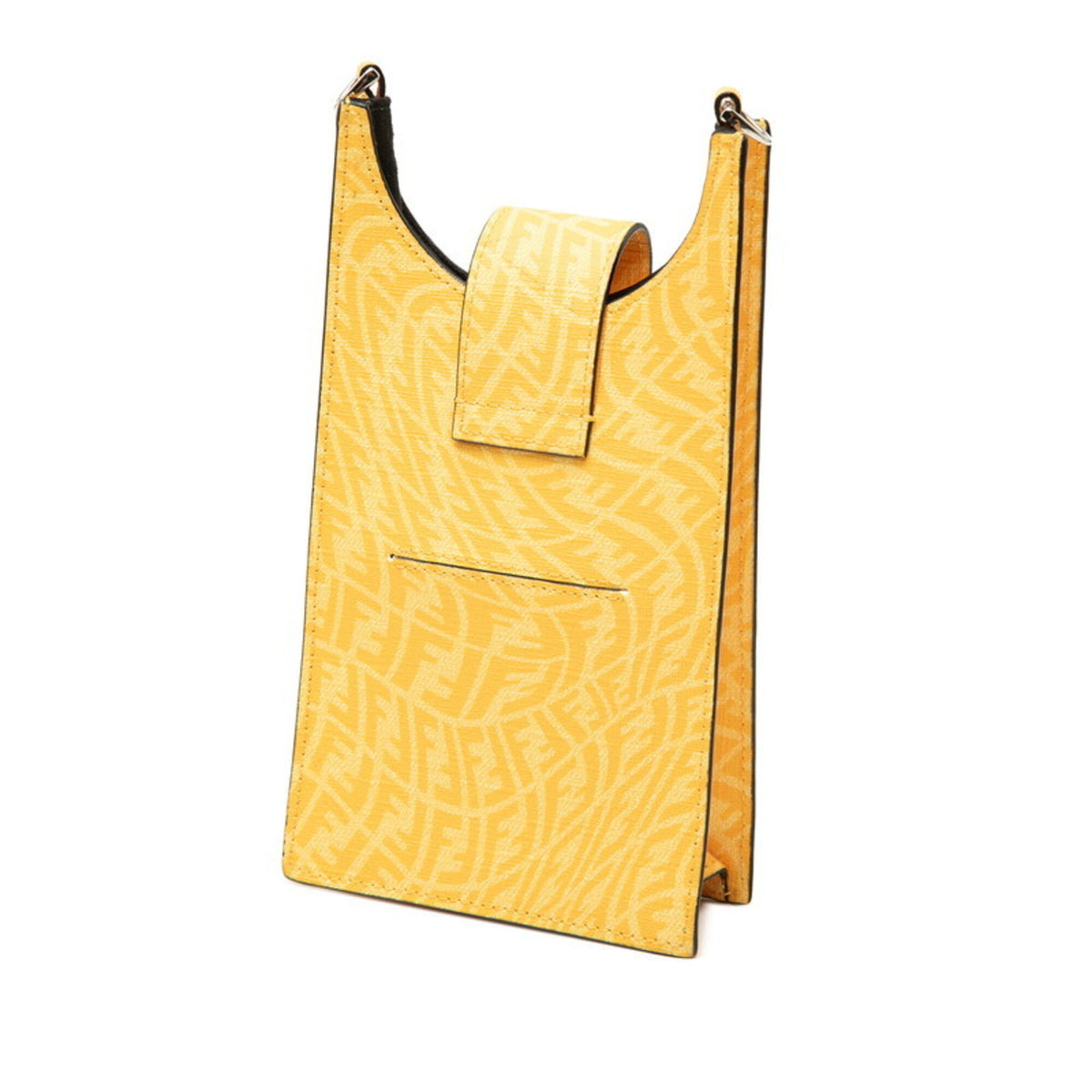 Fendi Yellow Pvc Leather Shoulder Bag (Pre-Owned)