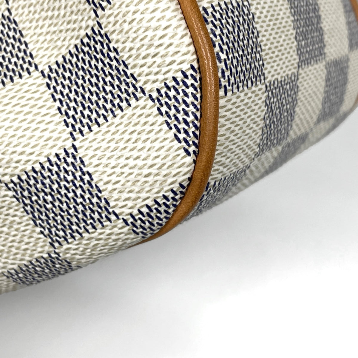 Louis Vuitton White Damier Azur Shoulder Bag (Pre-Owned)