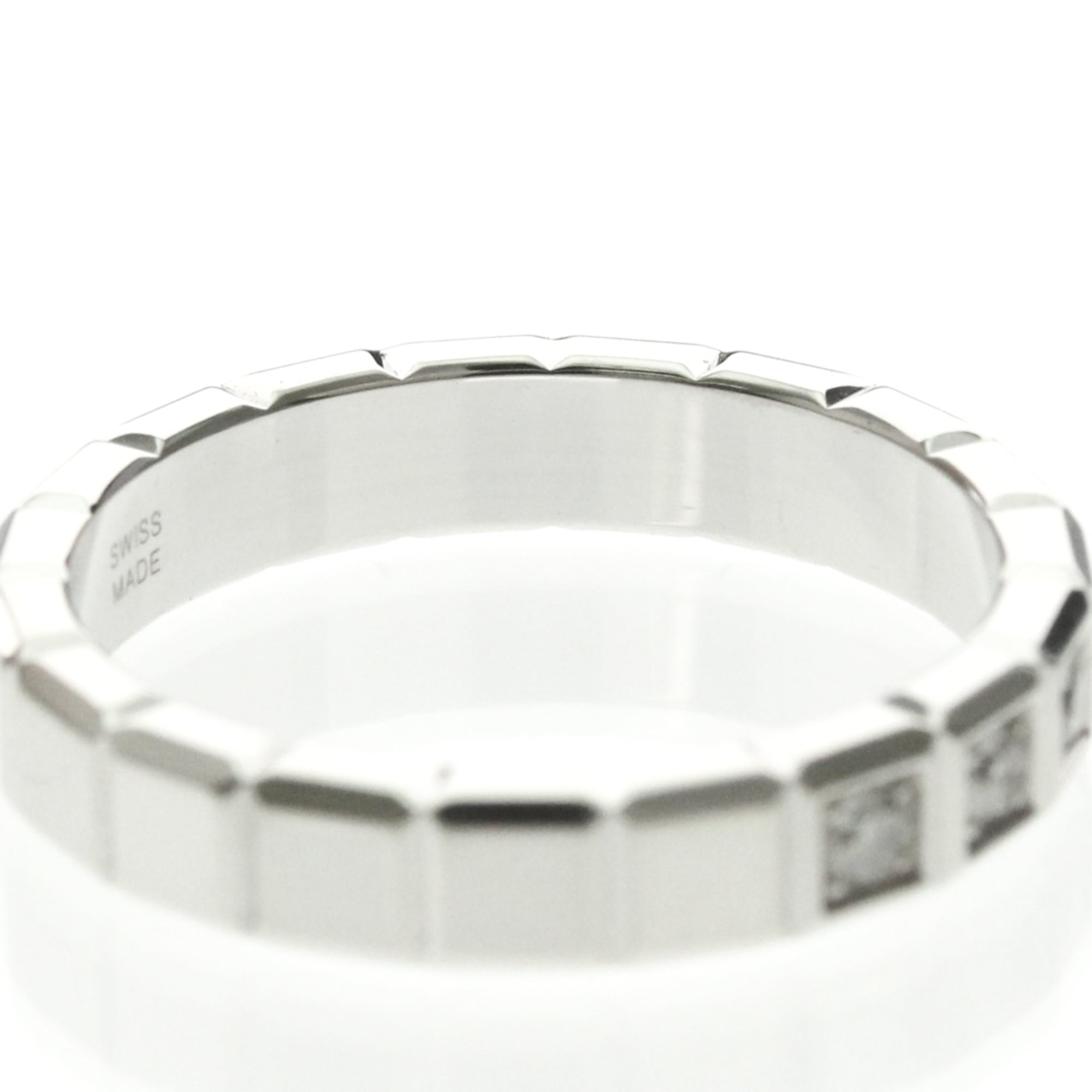 Chopard Ice Cube Pure Pendant Necklace 18K White Gold And Diamonds Silver White_Gold Ring Jewelry (Pre-Owned)