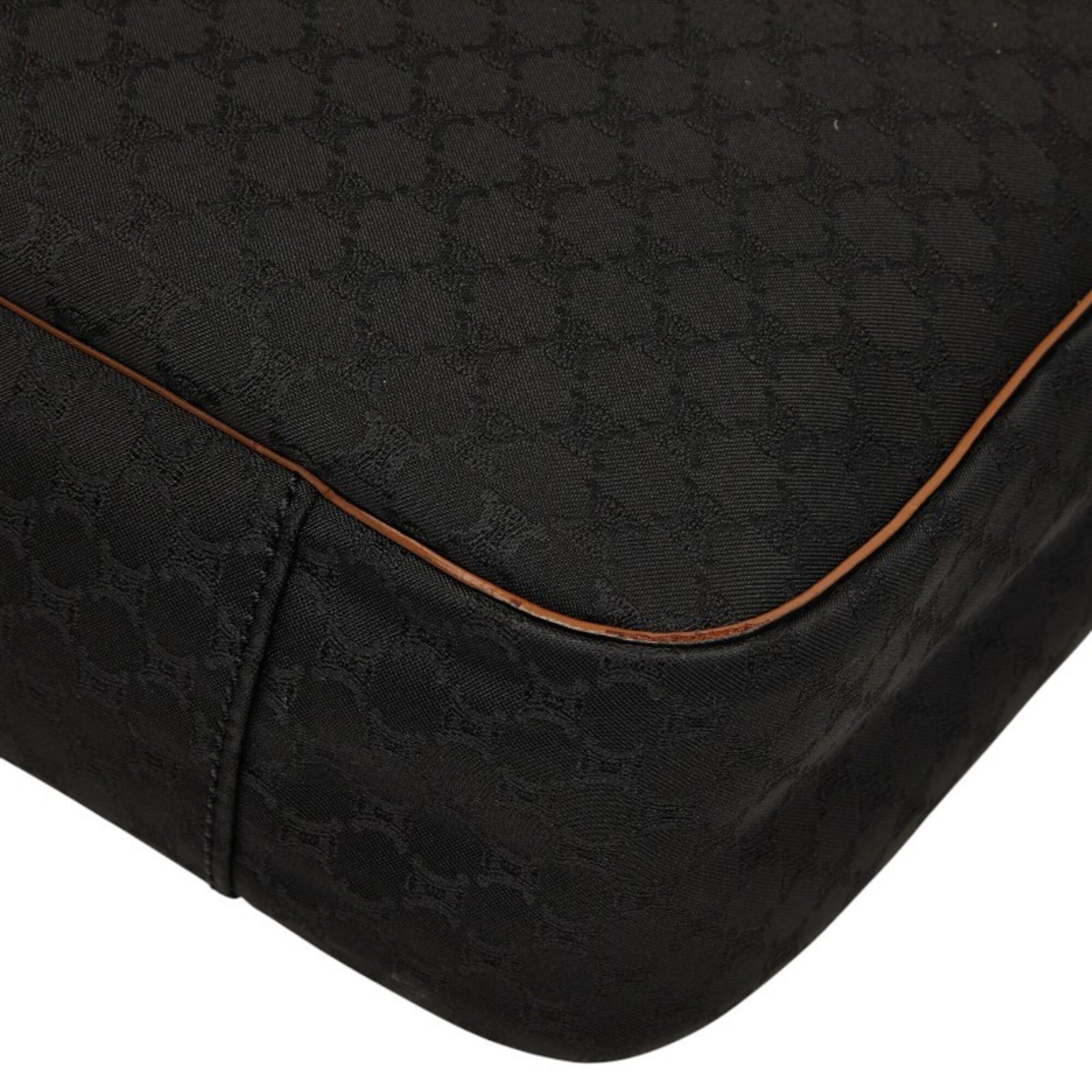 Celine Black Canvas Leather Handbag (Pre-Owned)