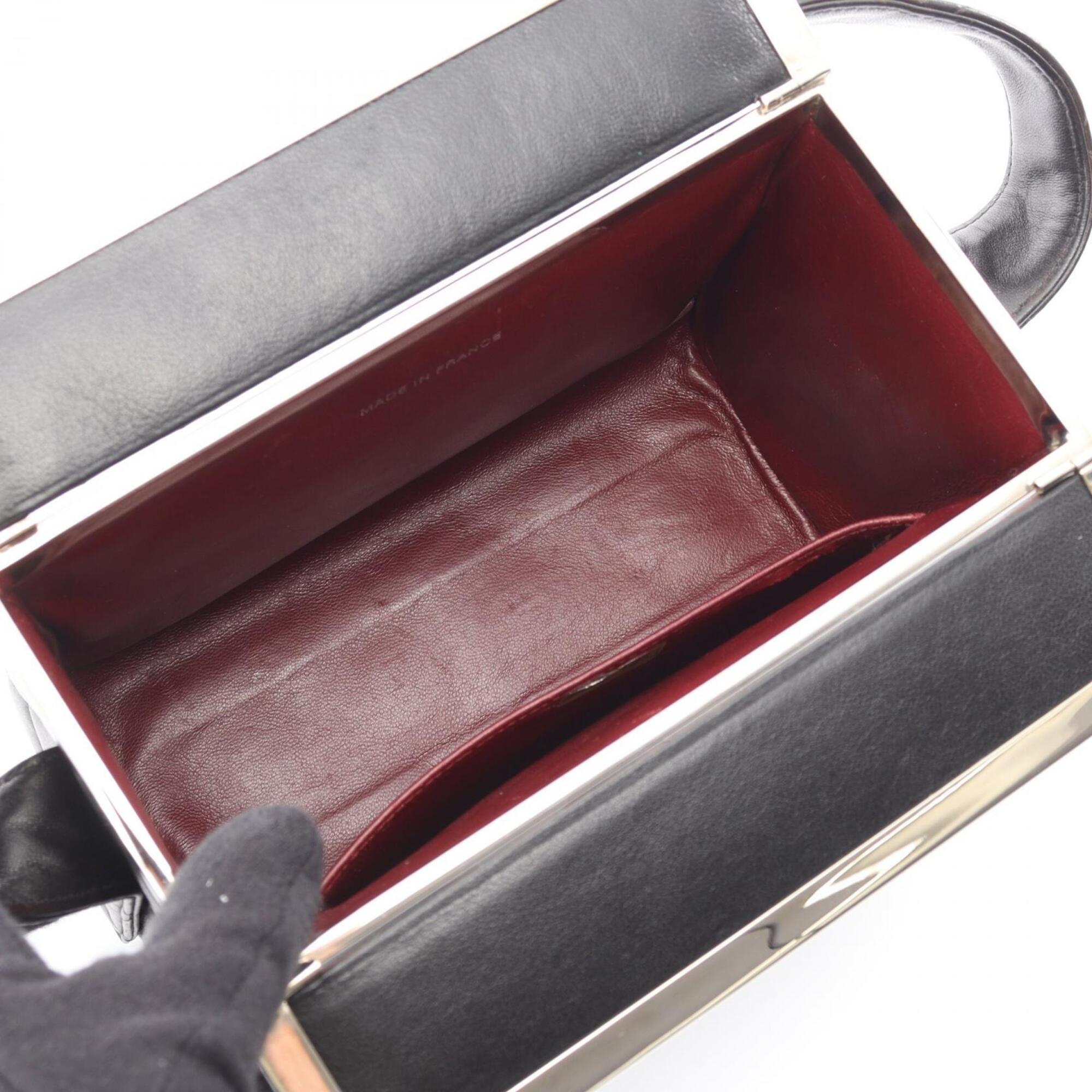 Chanel Black Leather Handbag (Pre-Owned)